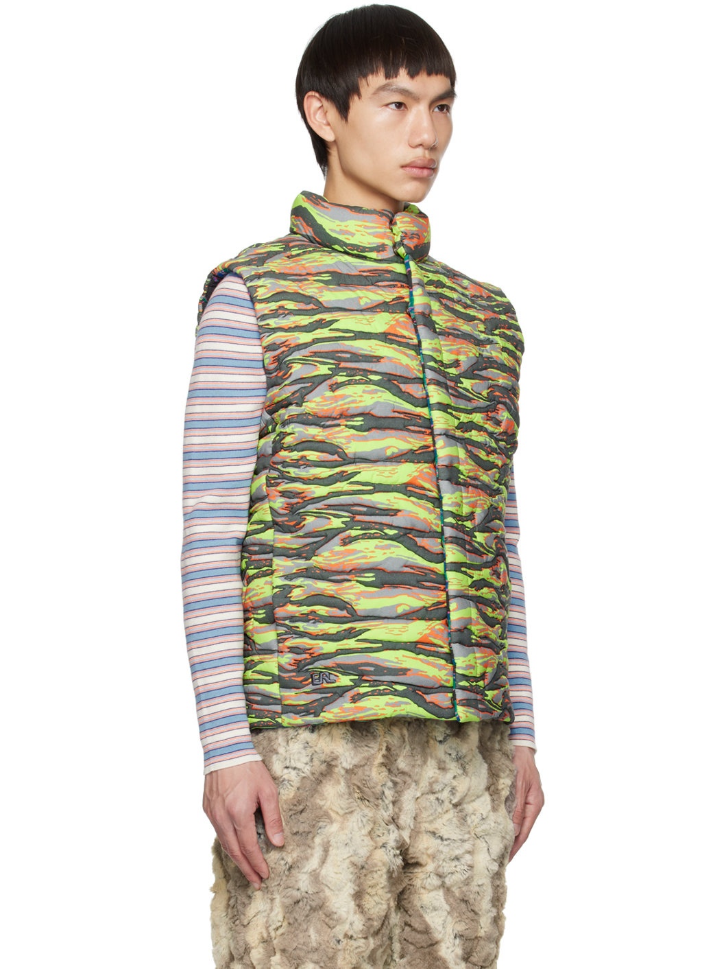 Green Camo Down Vest - 2