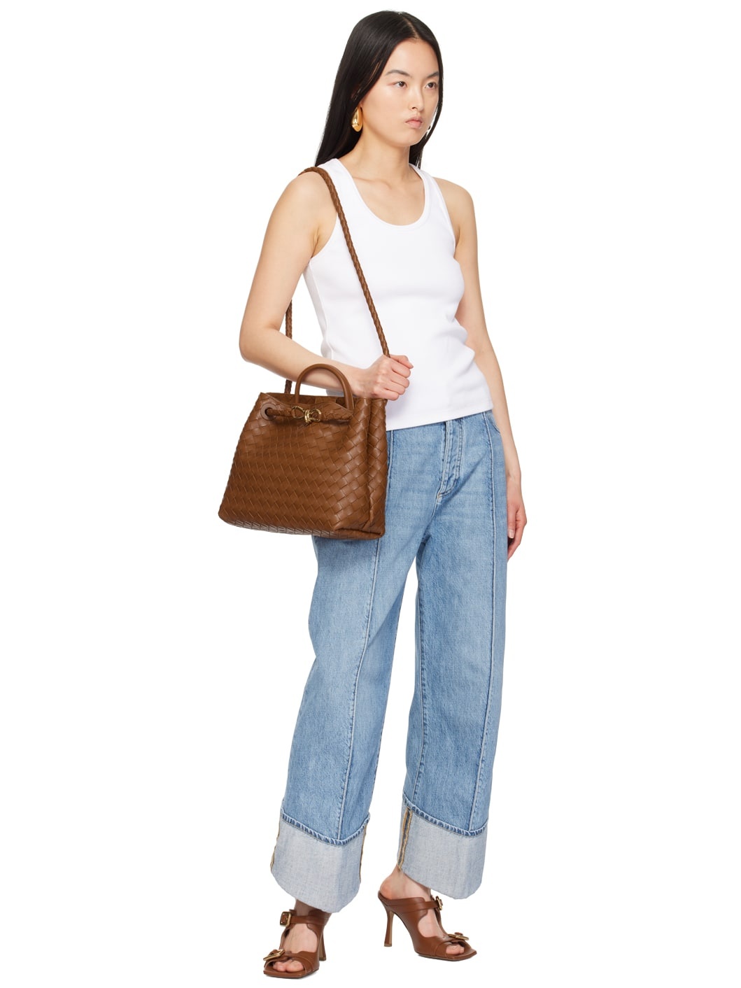 Brown Medium Andiamo Tote - 4