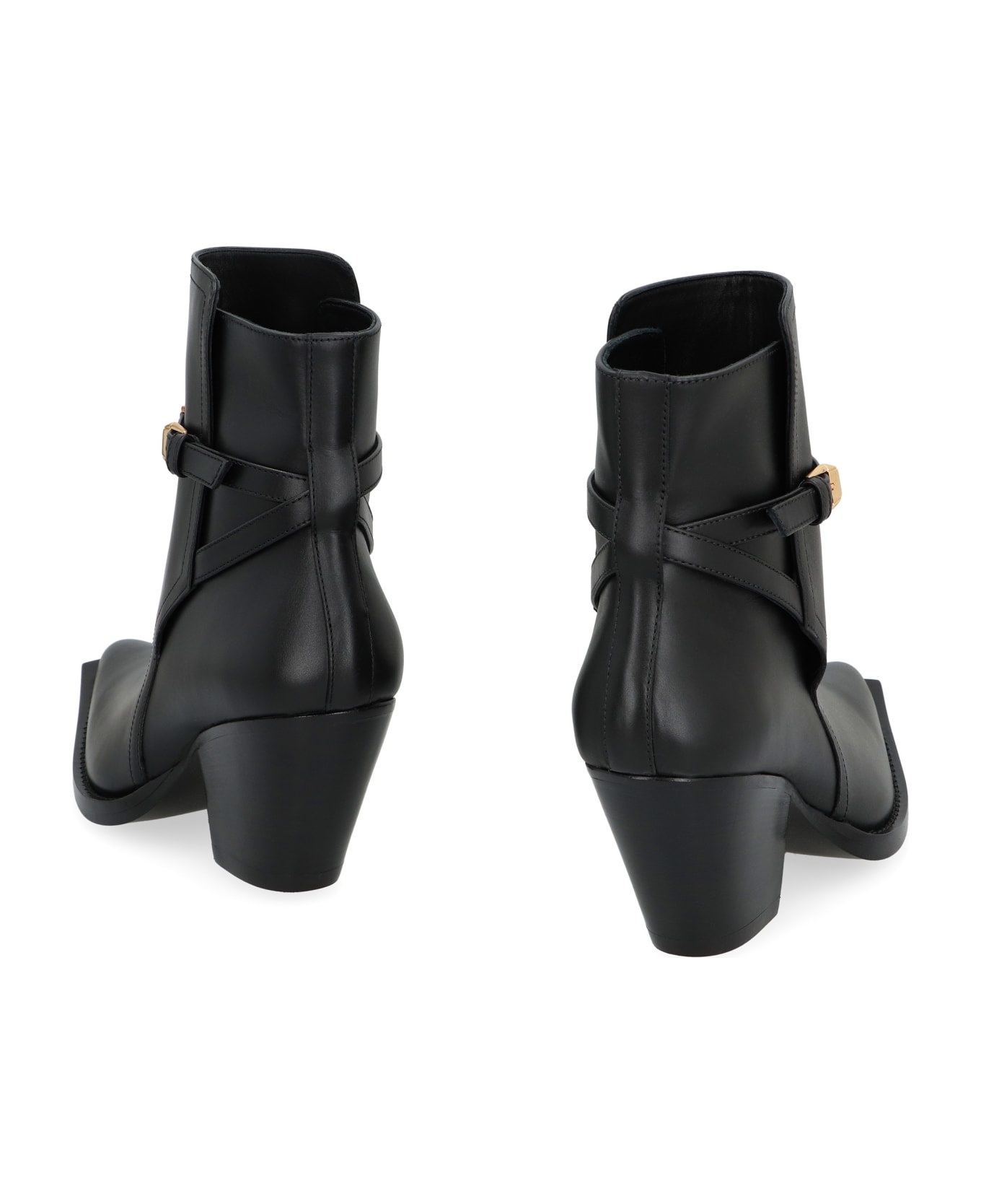 Leather Ankle Boots - 4