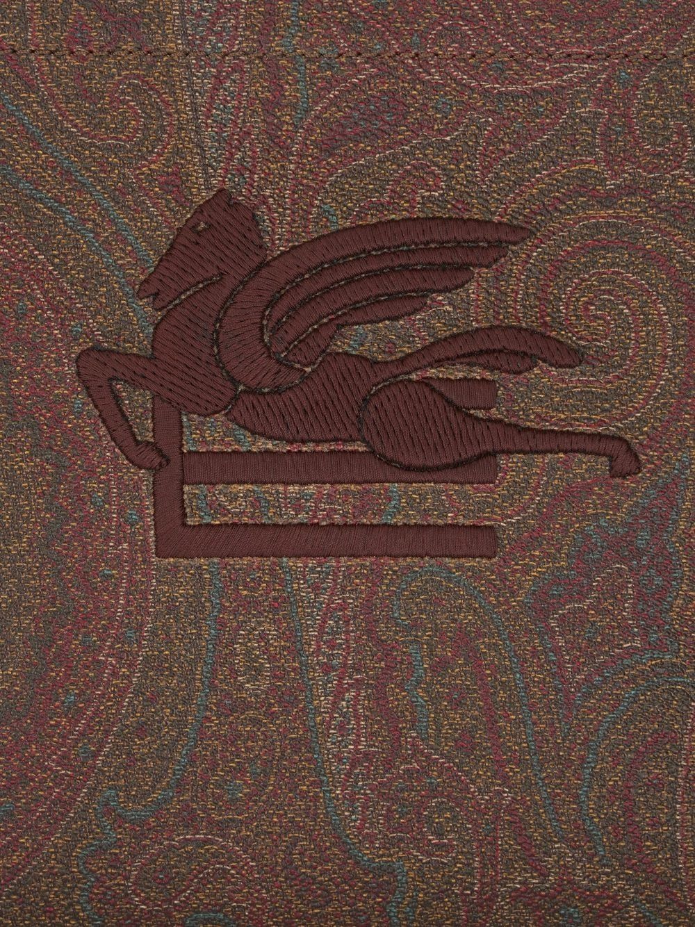 paisley-print logo wallet - 5