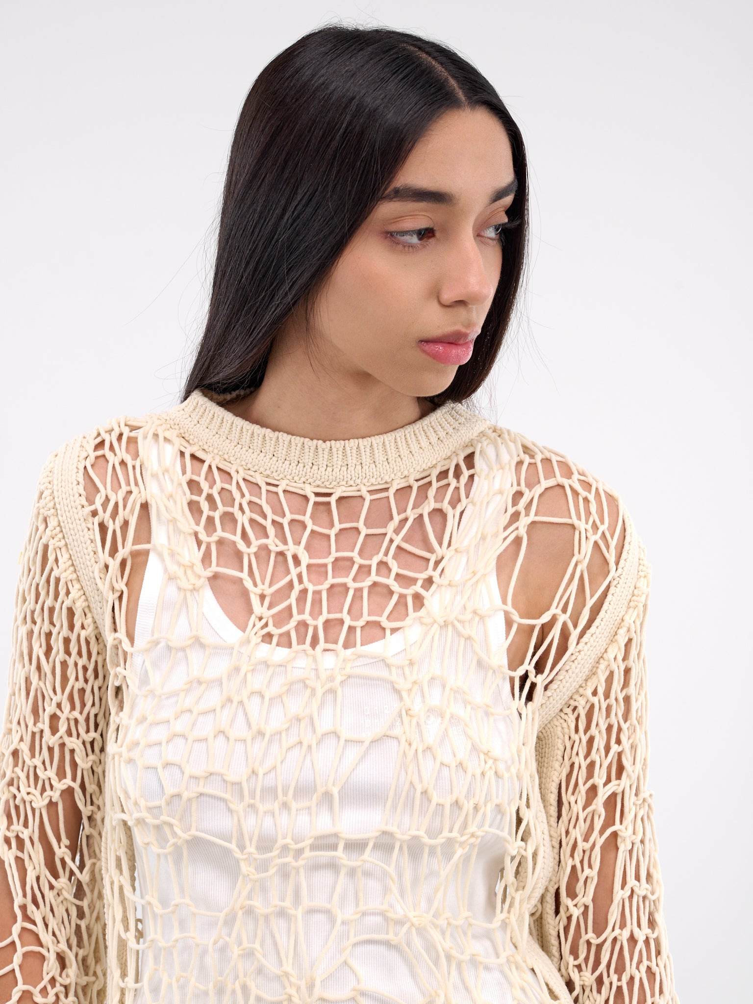 Open Knit Sweater - 5