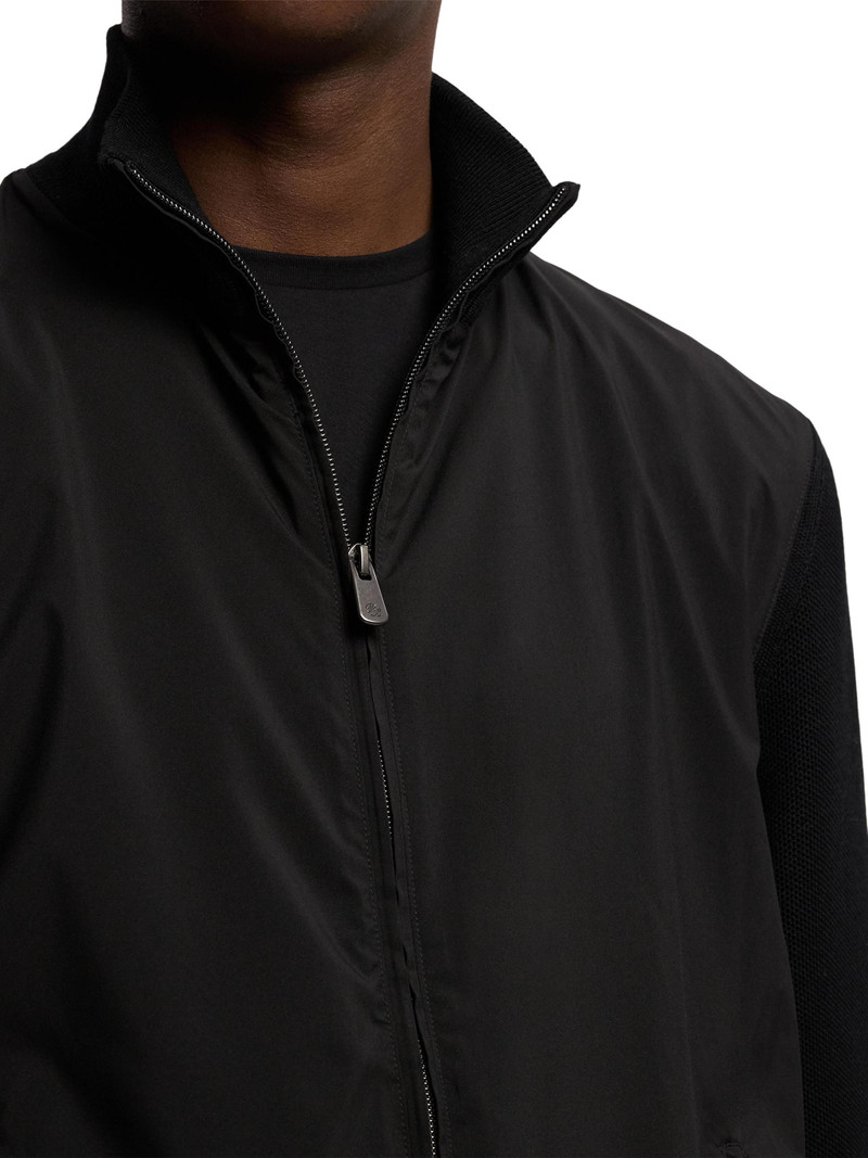 Men's Hybrid Knit Full-Zip Sweater - Classic Black 6