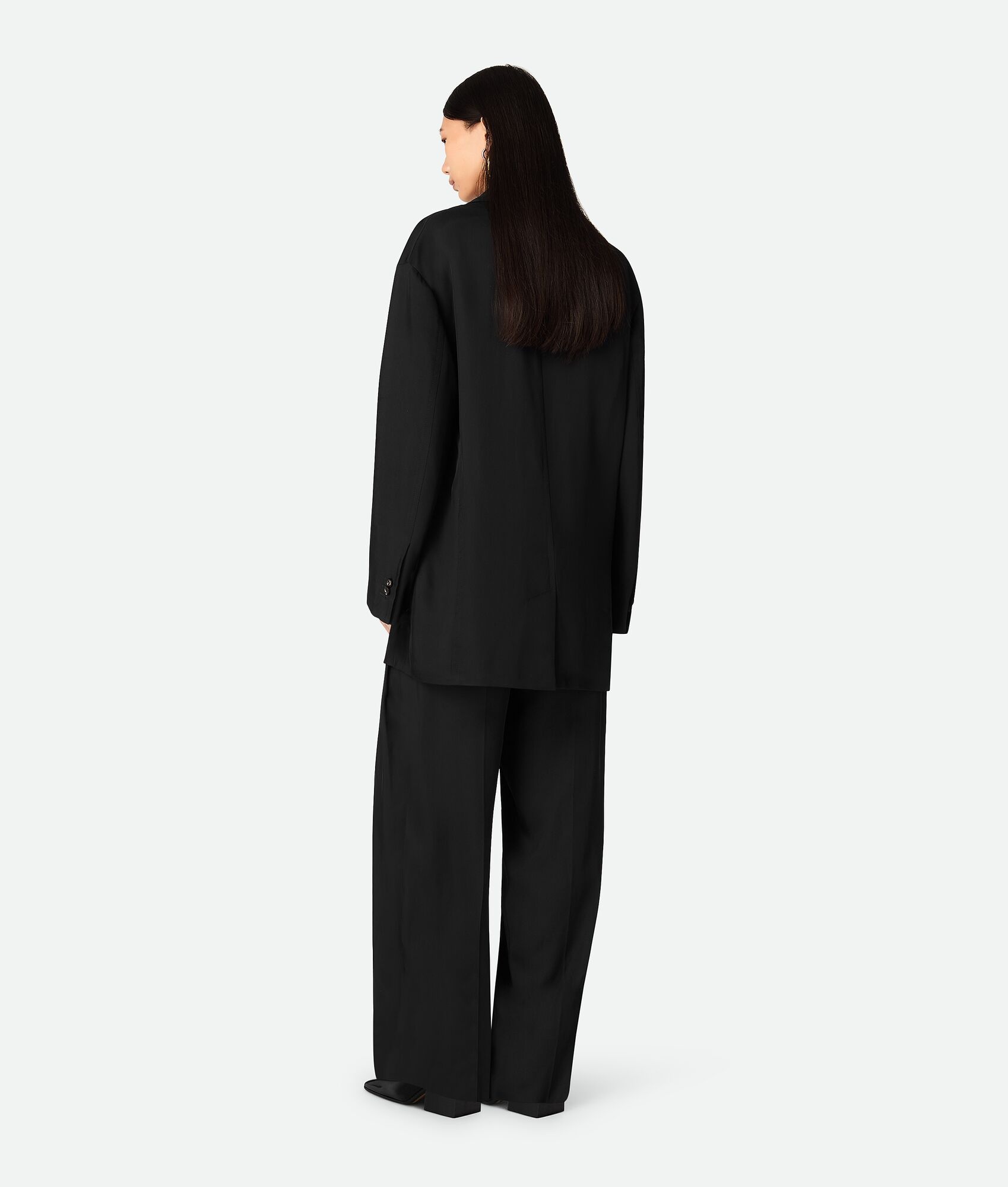 Viscose And Silk Twill Jacket - 3