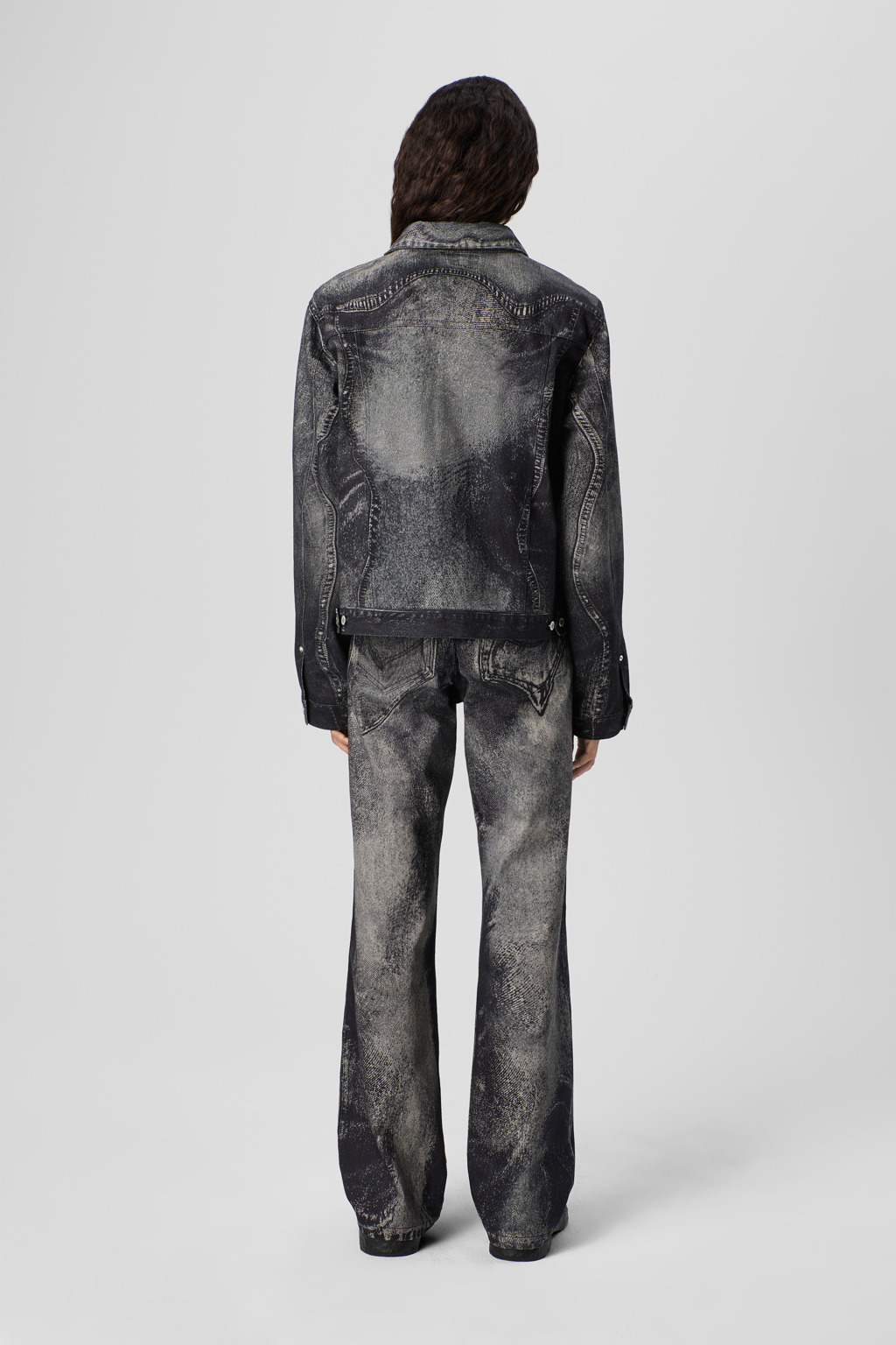 Black-Gray Denim Jeans - 4