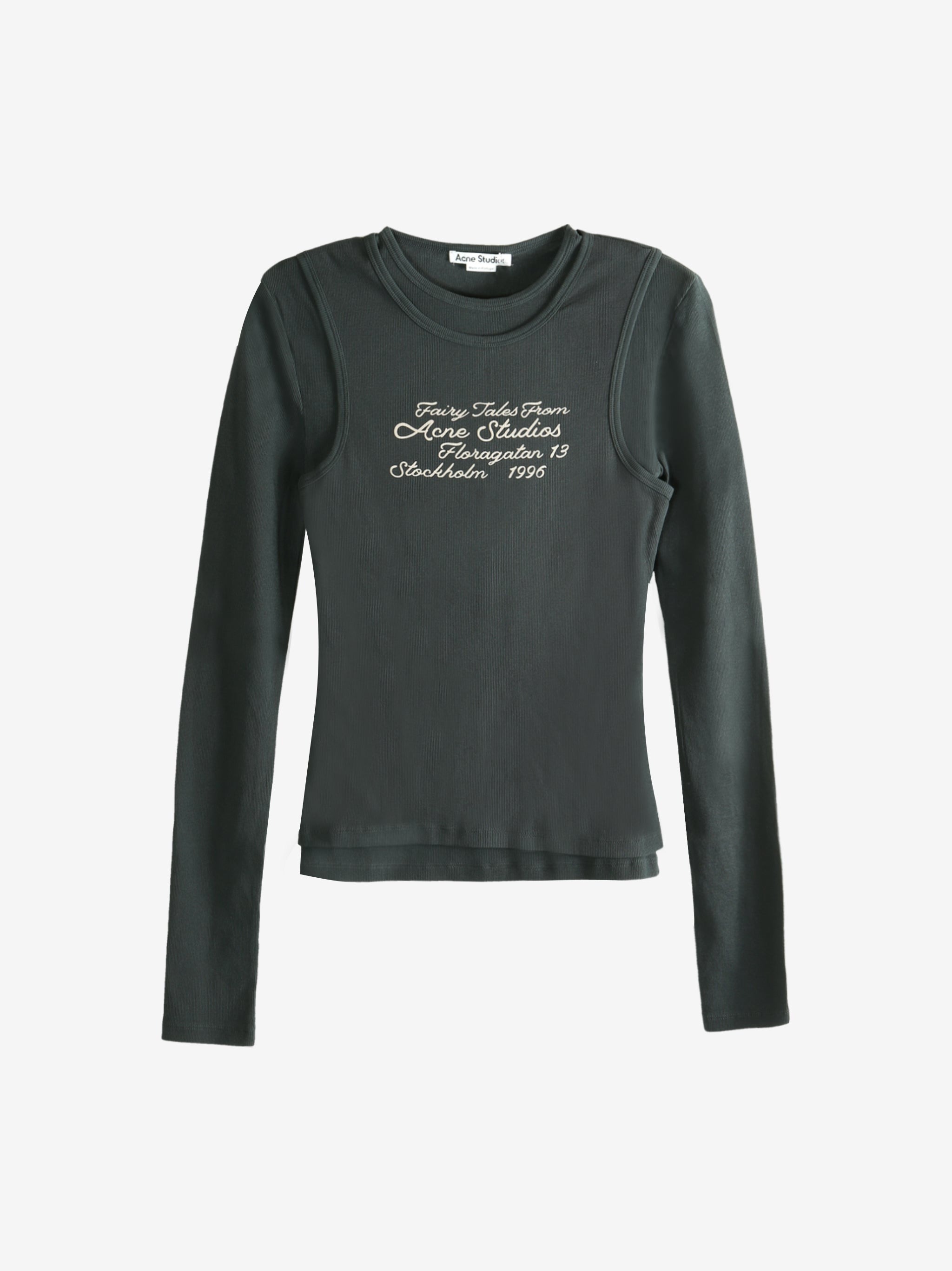 ACNE STUDIOS - Women Layered Logo T-Shirt - 4