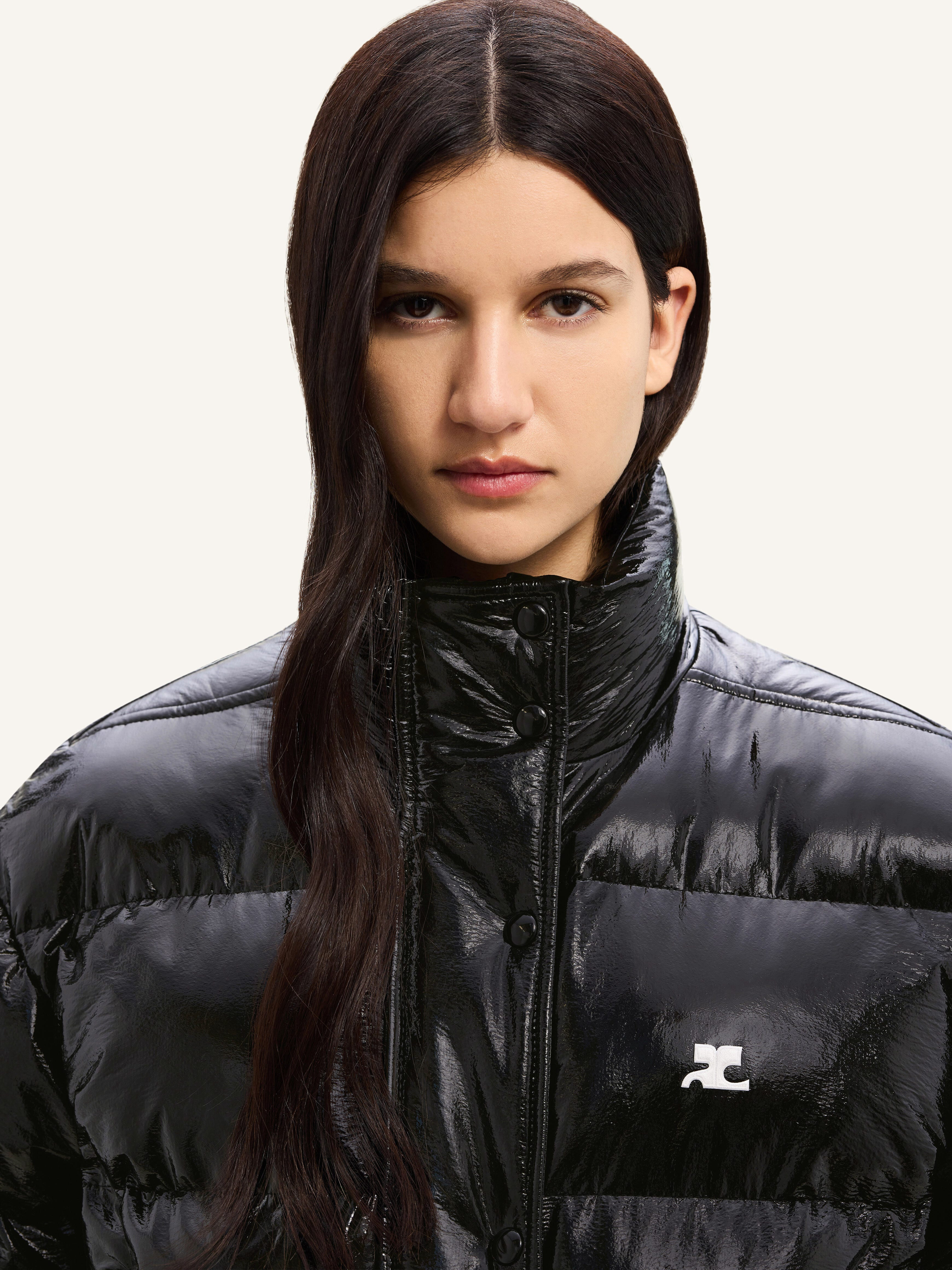 VINYL SHORT PUFFER JACKET - 5