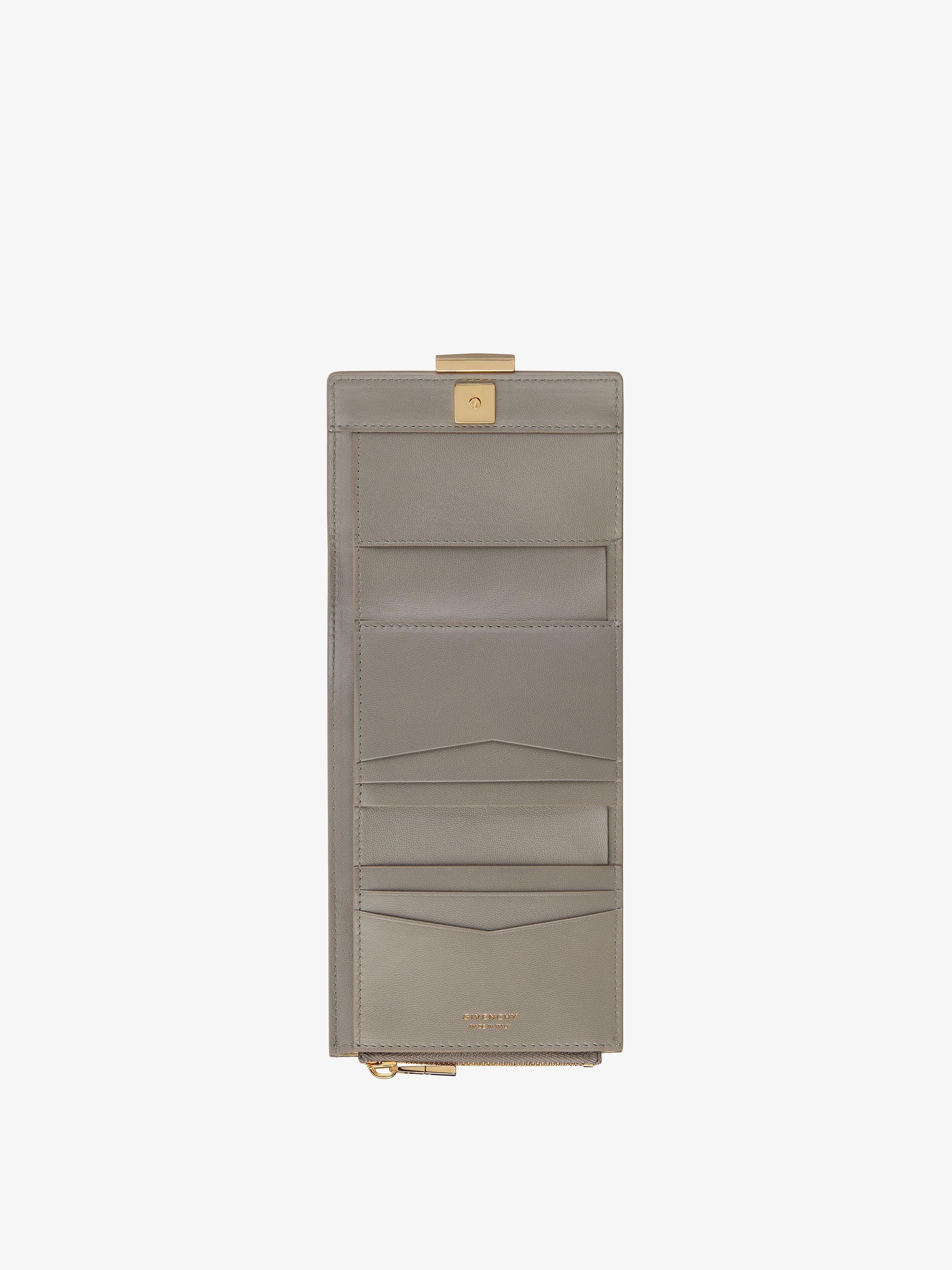 4G TRIFOLD WALLET IN BOX LEATHER - 4