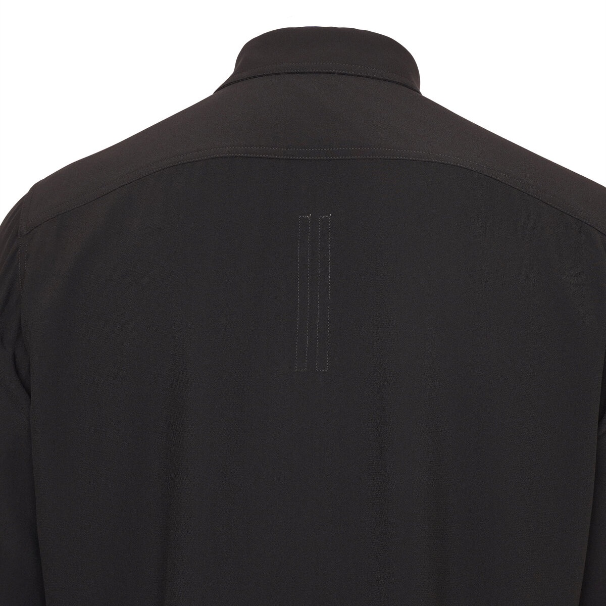 Snap Button Outershirt in Black - 4