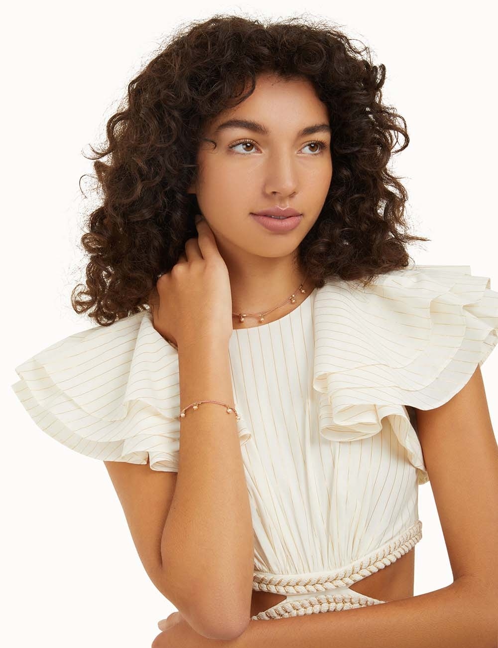 DOUBLE CORD PEARL BRACELET - 2