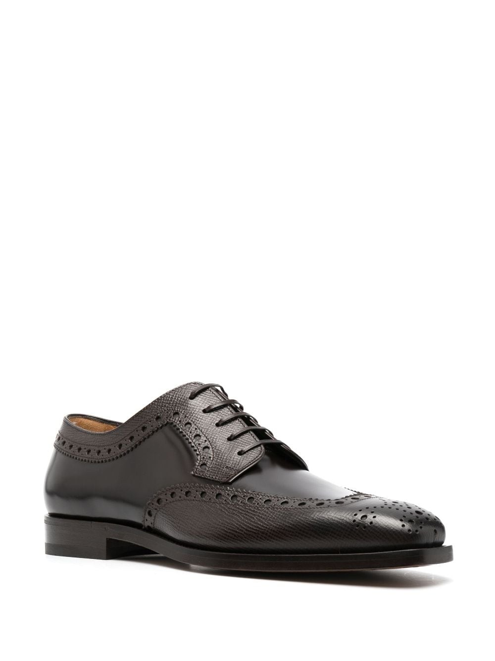 Western-style leather derby shoes - 2