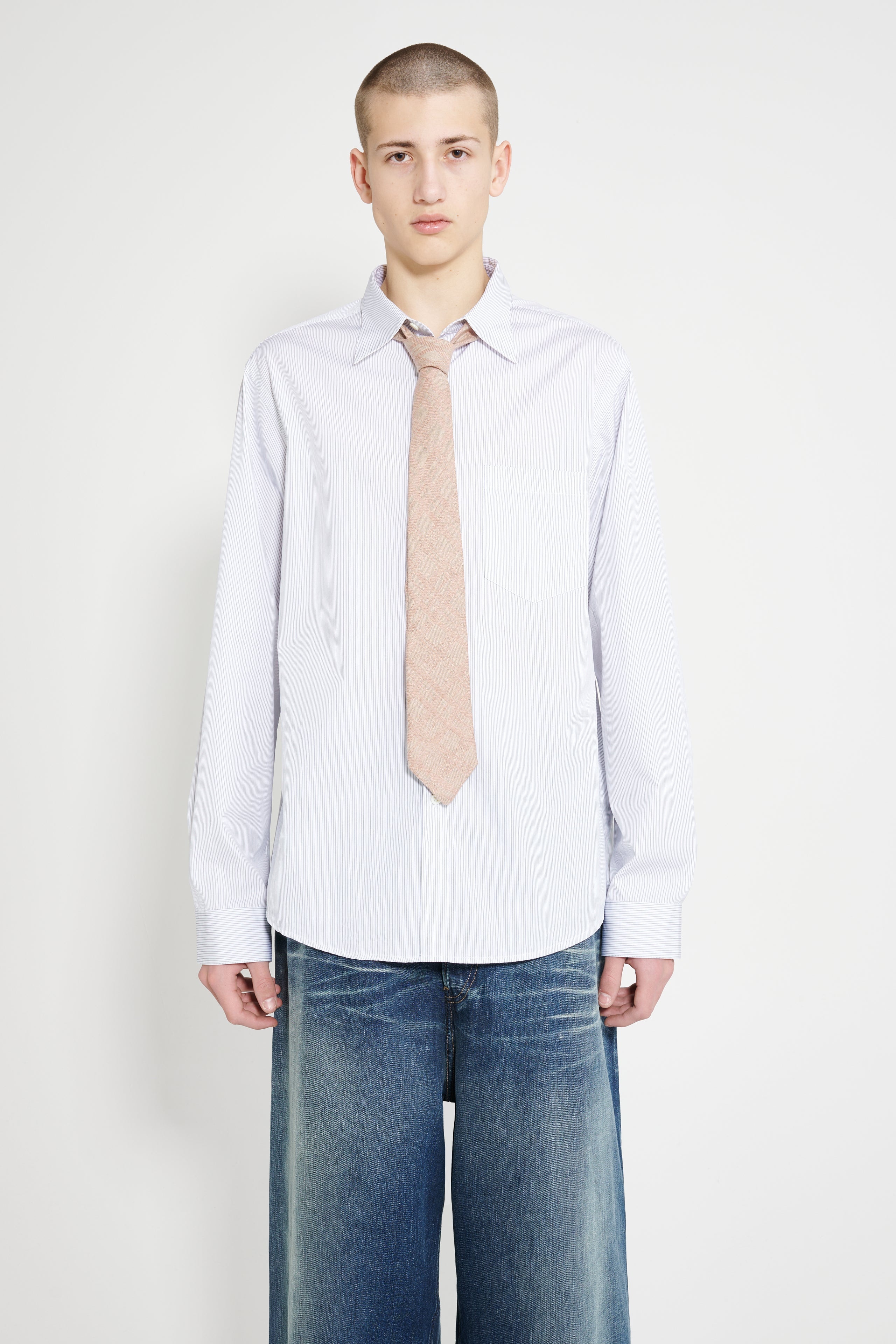 OUR LEGACY TIE HAMMOCK CHECK CUMPLED LINEN - 4
