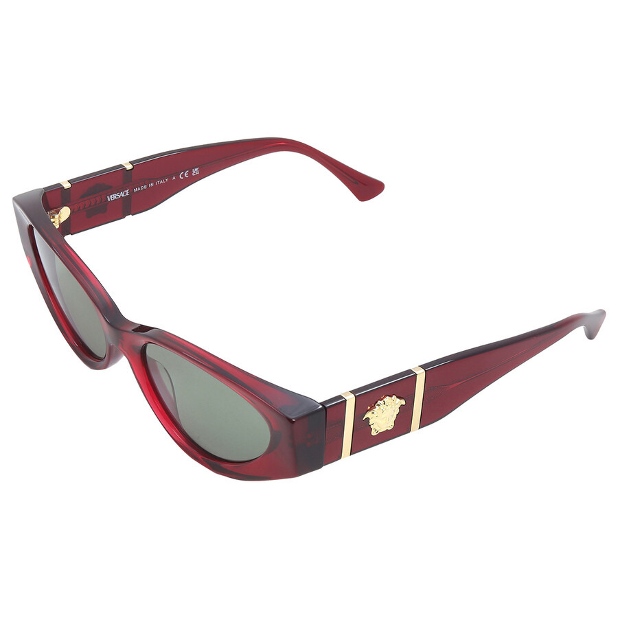 Versace Green Cat Eye Ladies Sunglasses VE4454 5430/2 55 - 5