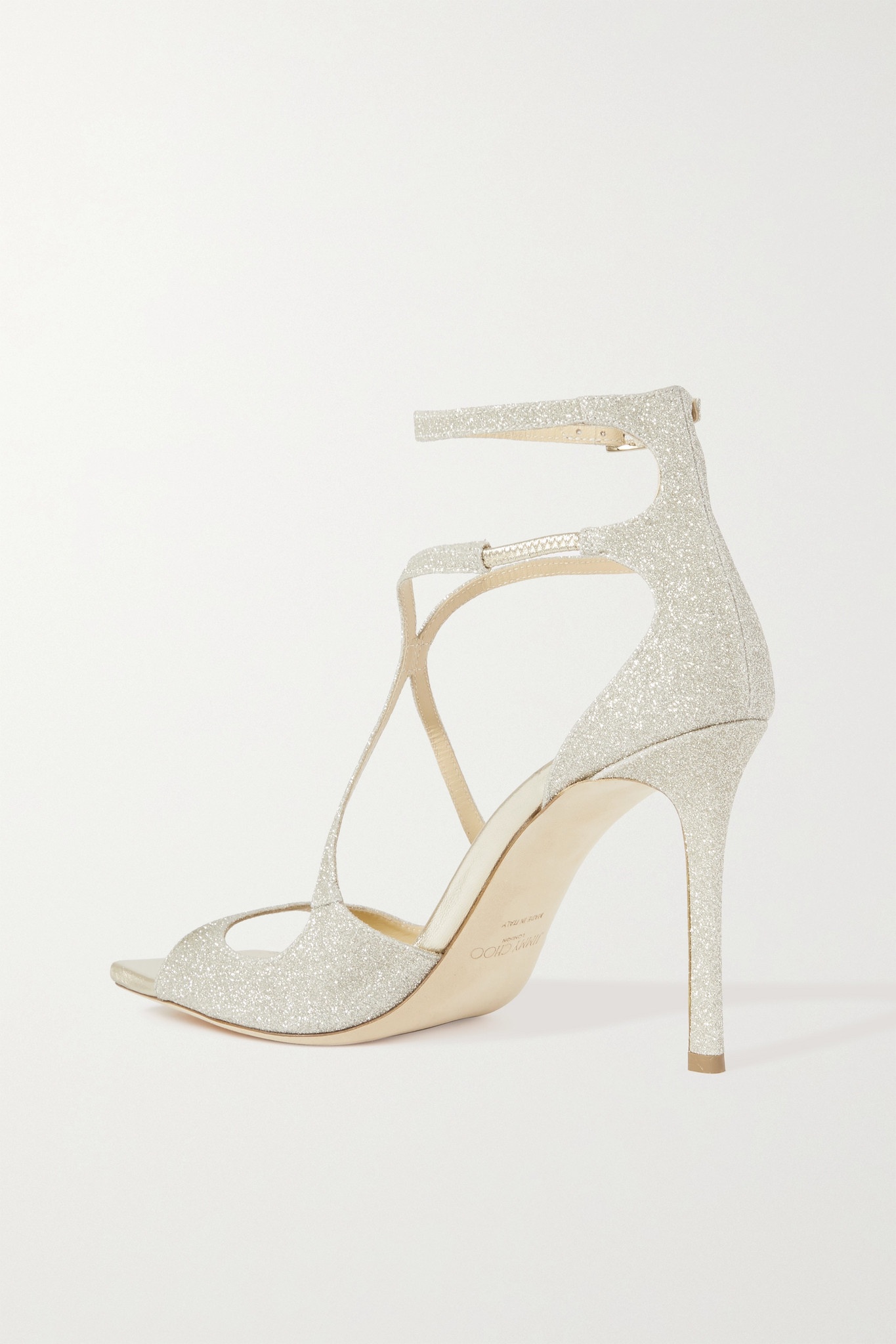 Azia 95 glittered satin sandals - 3