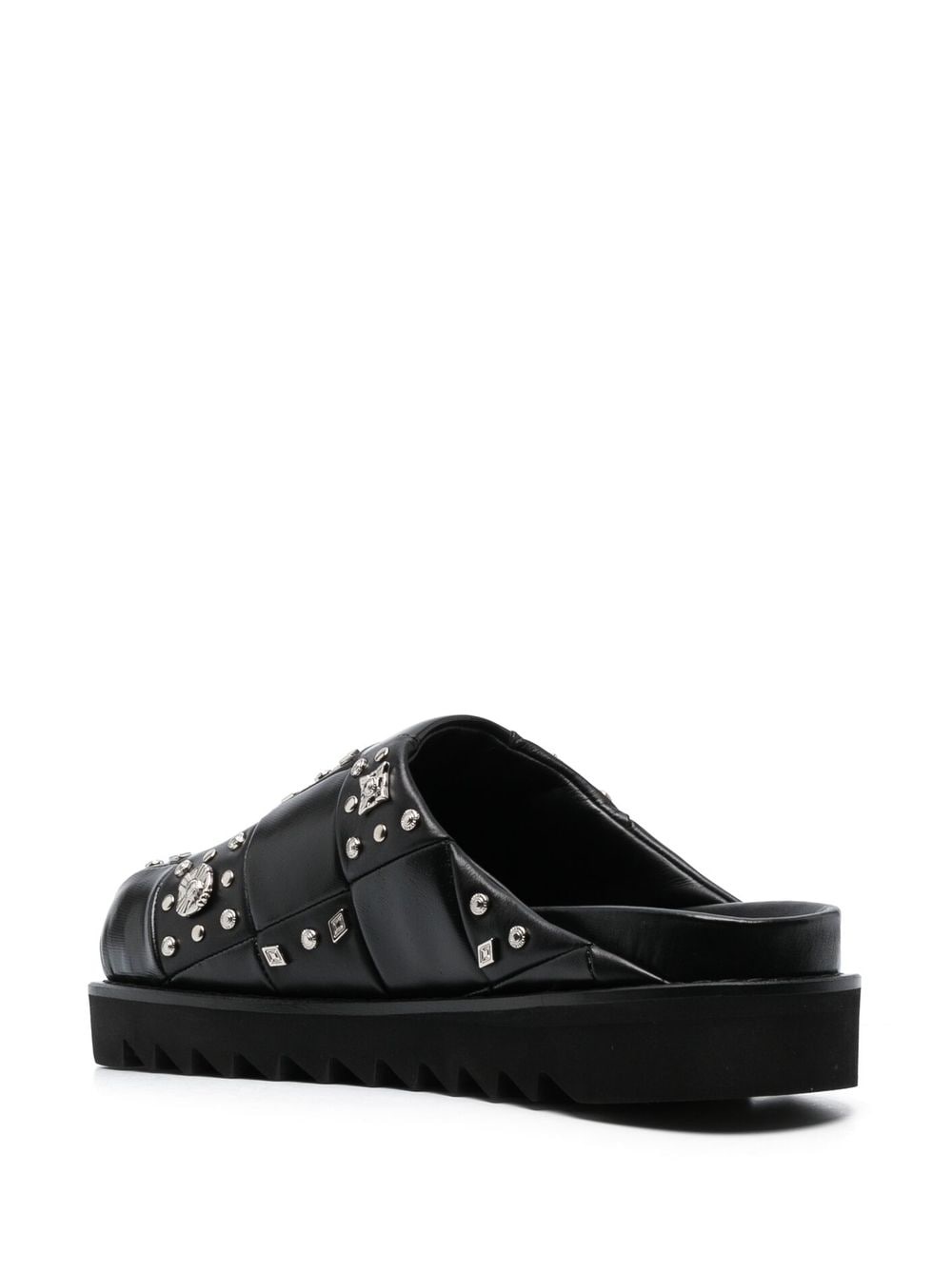 stud-detailing leather mules - 3