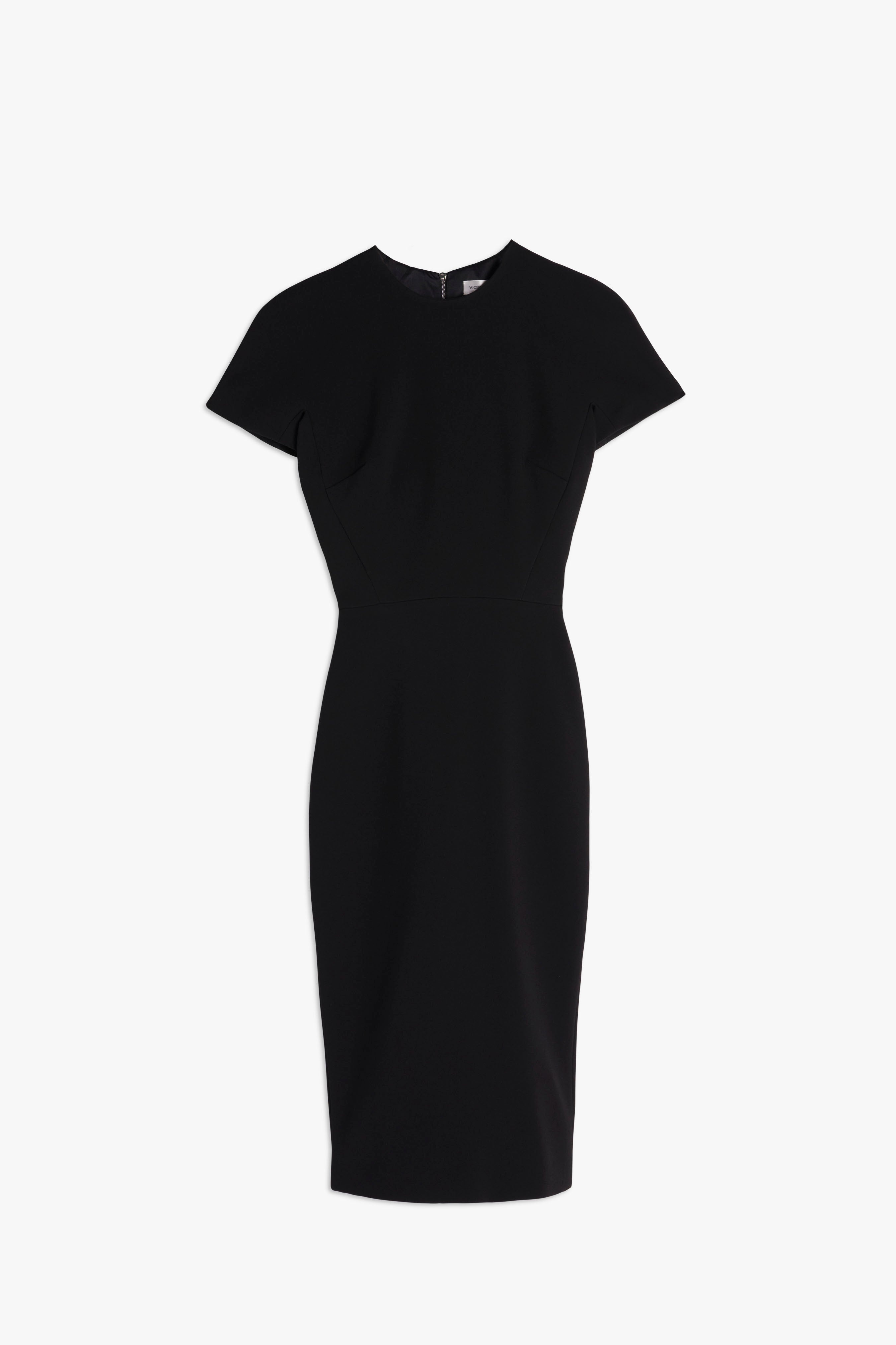 Fitted T-Shirt Dress In Black - 1