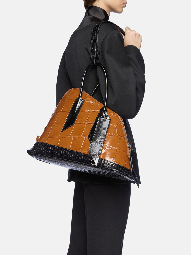 ''LA SANT AMBROEUS'' SHADED BROWN TOP HANDLE 6