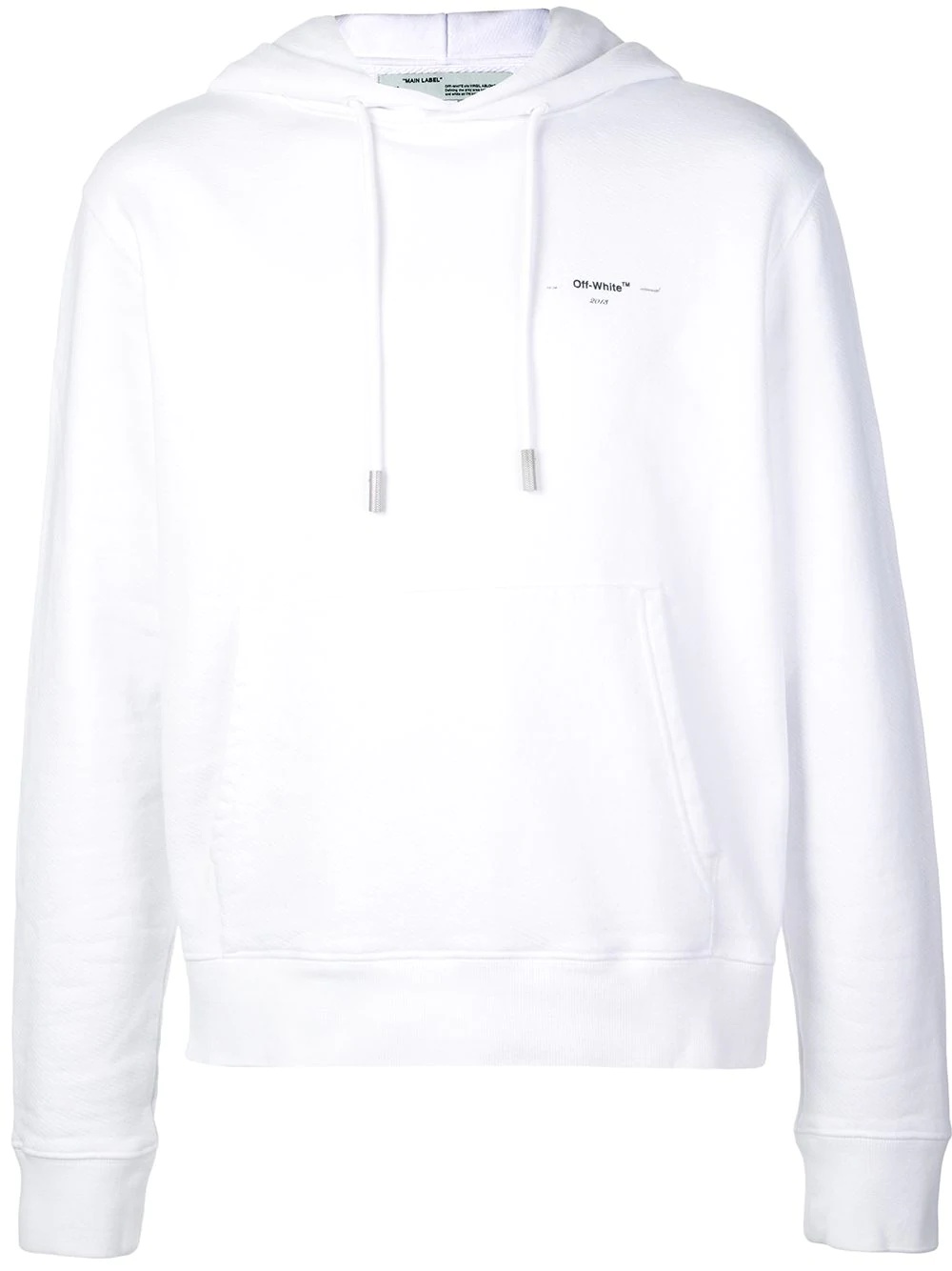 logo hooded sweatshirt - 1