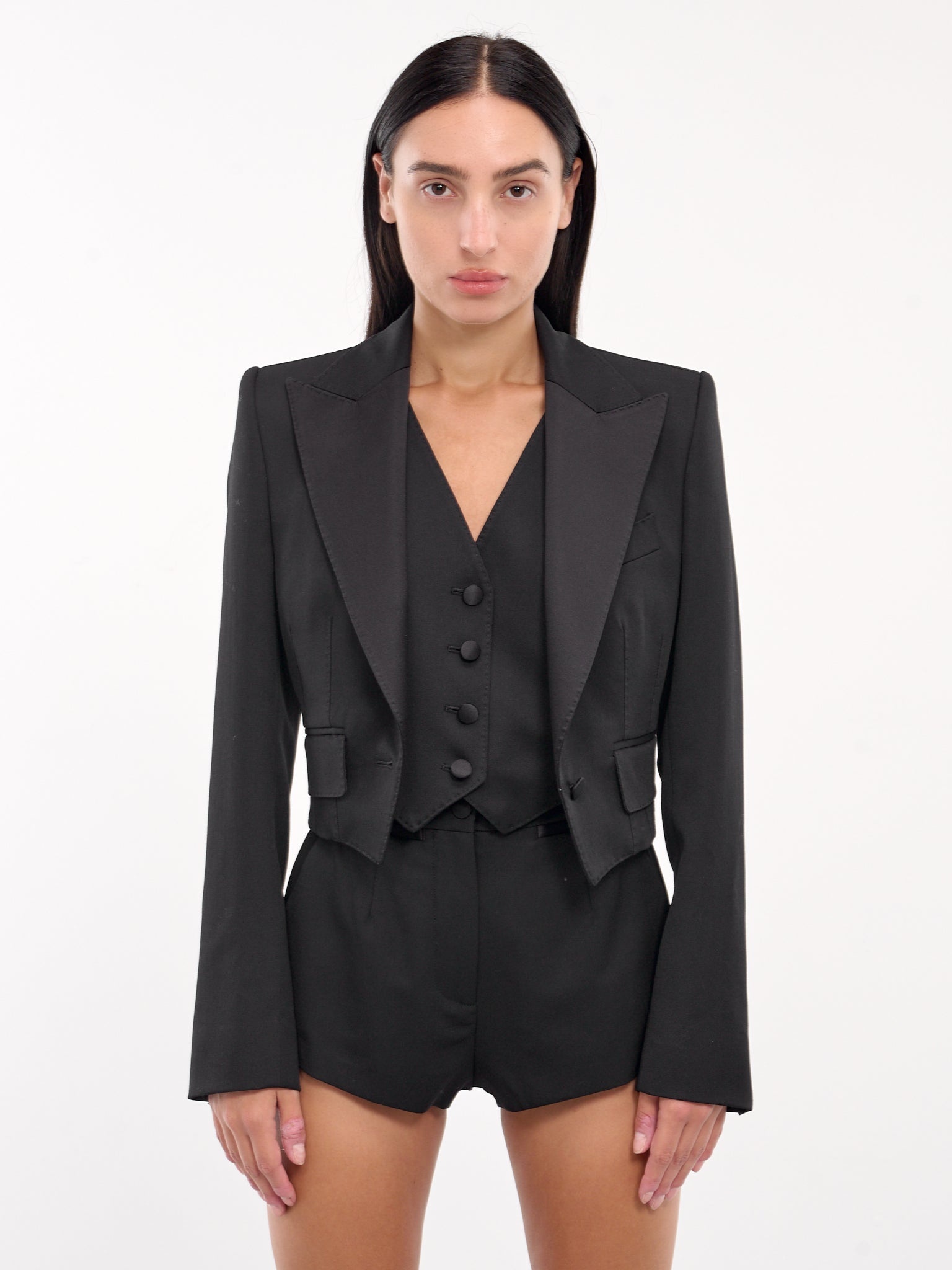 Wool Gabardine Blazer & Waistcoat - 1