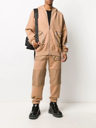 Heron Preston panelled multi-pocket track pants outlook