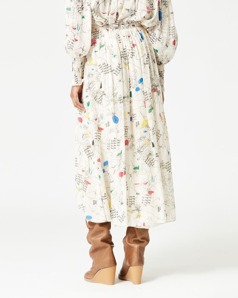 DENEZA PRINTED MAXI SKIRT - 5