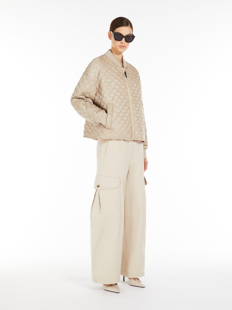 Max Mara LICIA Reversible water-repellent canvas padded bomber jacket outlook