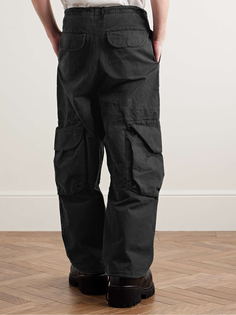 Freight Straight-Leg Cotton-Twill Drawstring Cargo Trousers 4