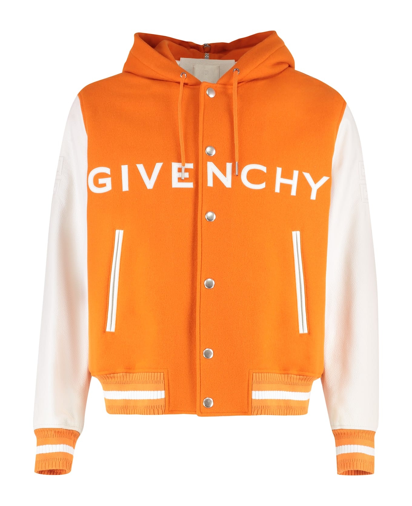 Wool And Leather Bomber Jacket - 1
