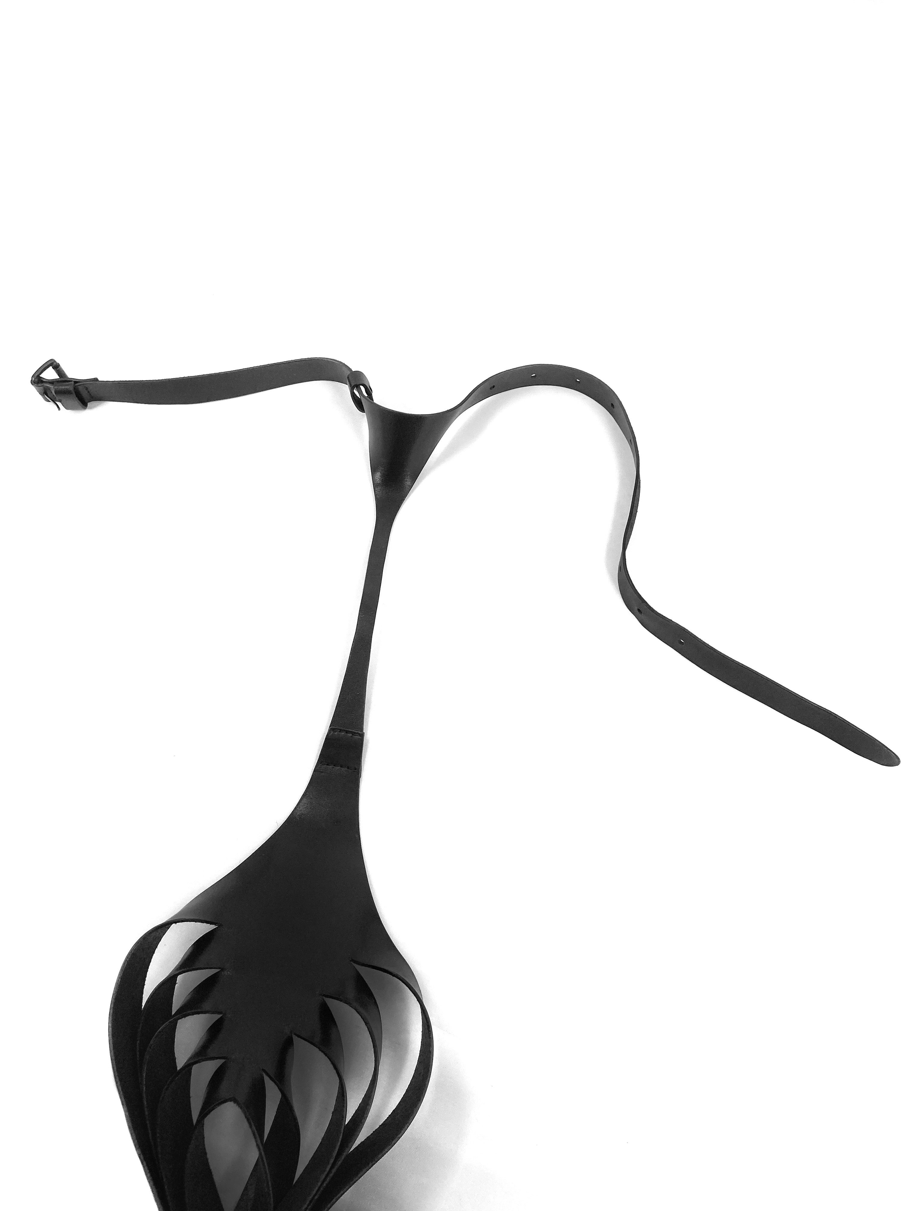 Ann Demeulemeester Spring 2013 Leather Bondage Harness - 16