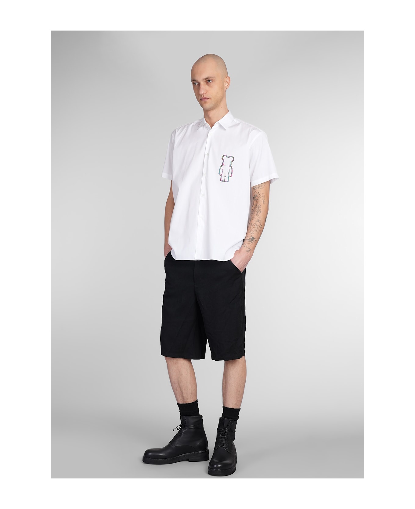 Shirt In White Cotton - 2