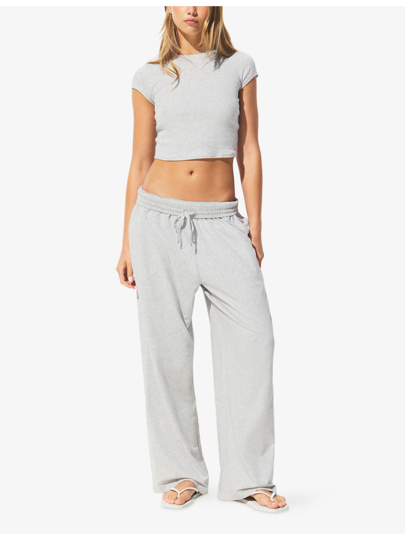 SKIMS Wide-Leg Cotton-Jersey Trousers outlook