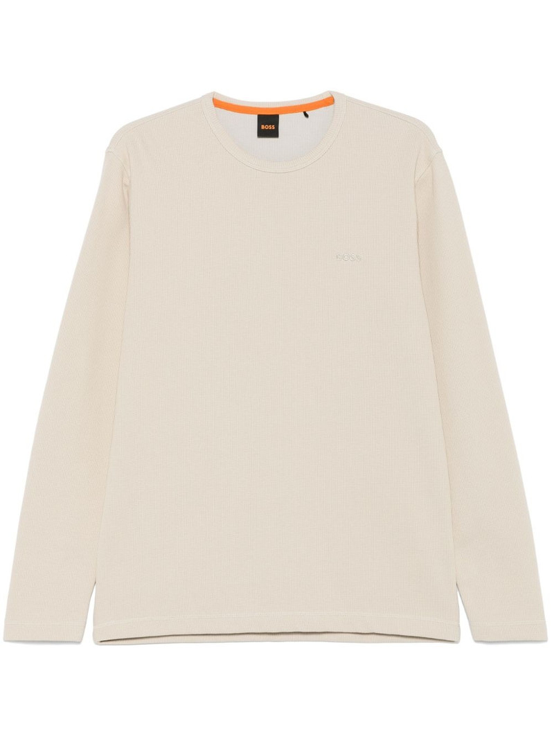 logo-embroidered sweater 1