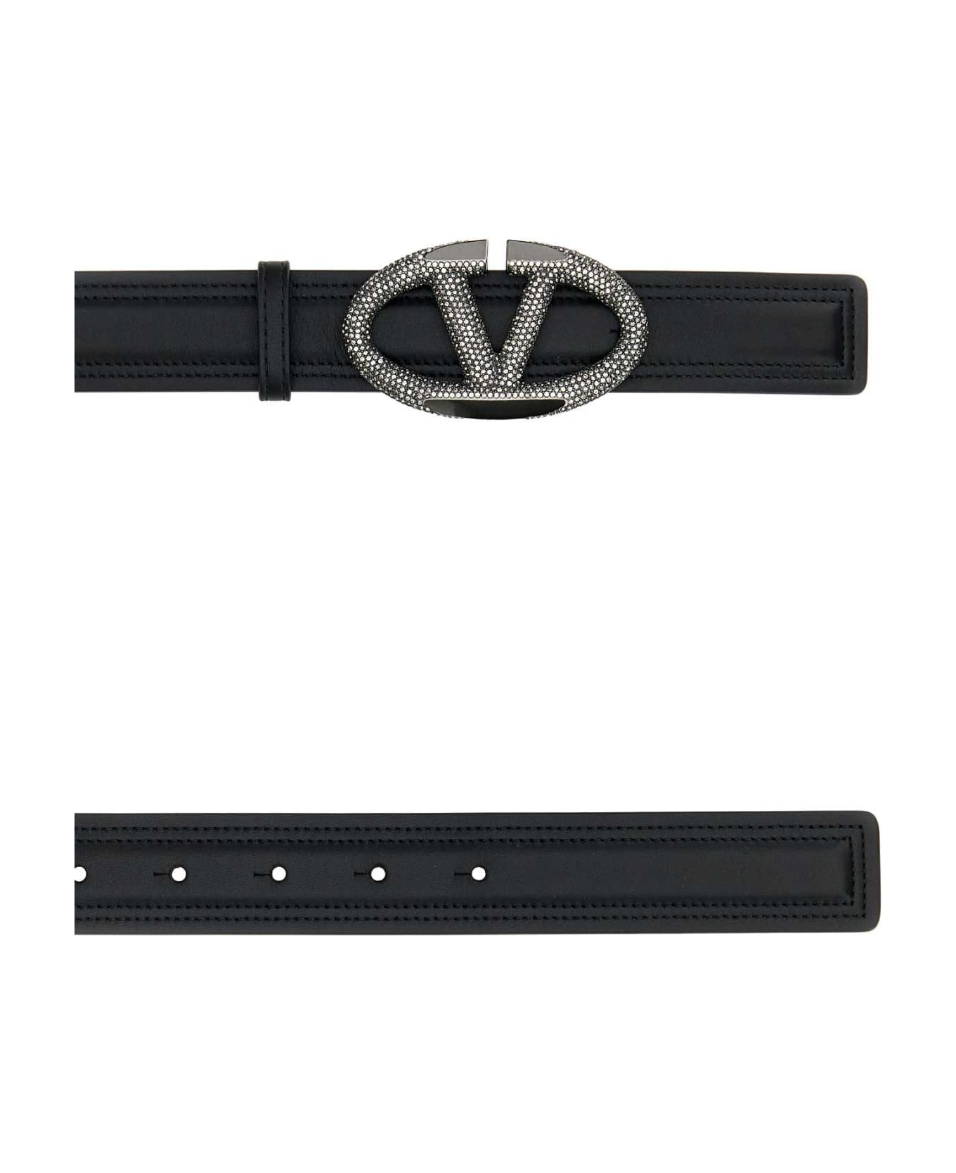 Black Leather Belt - 2