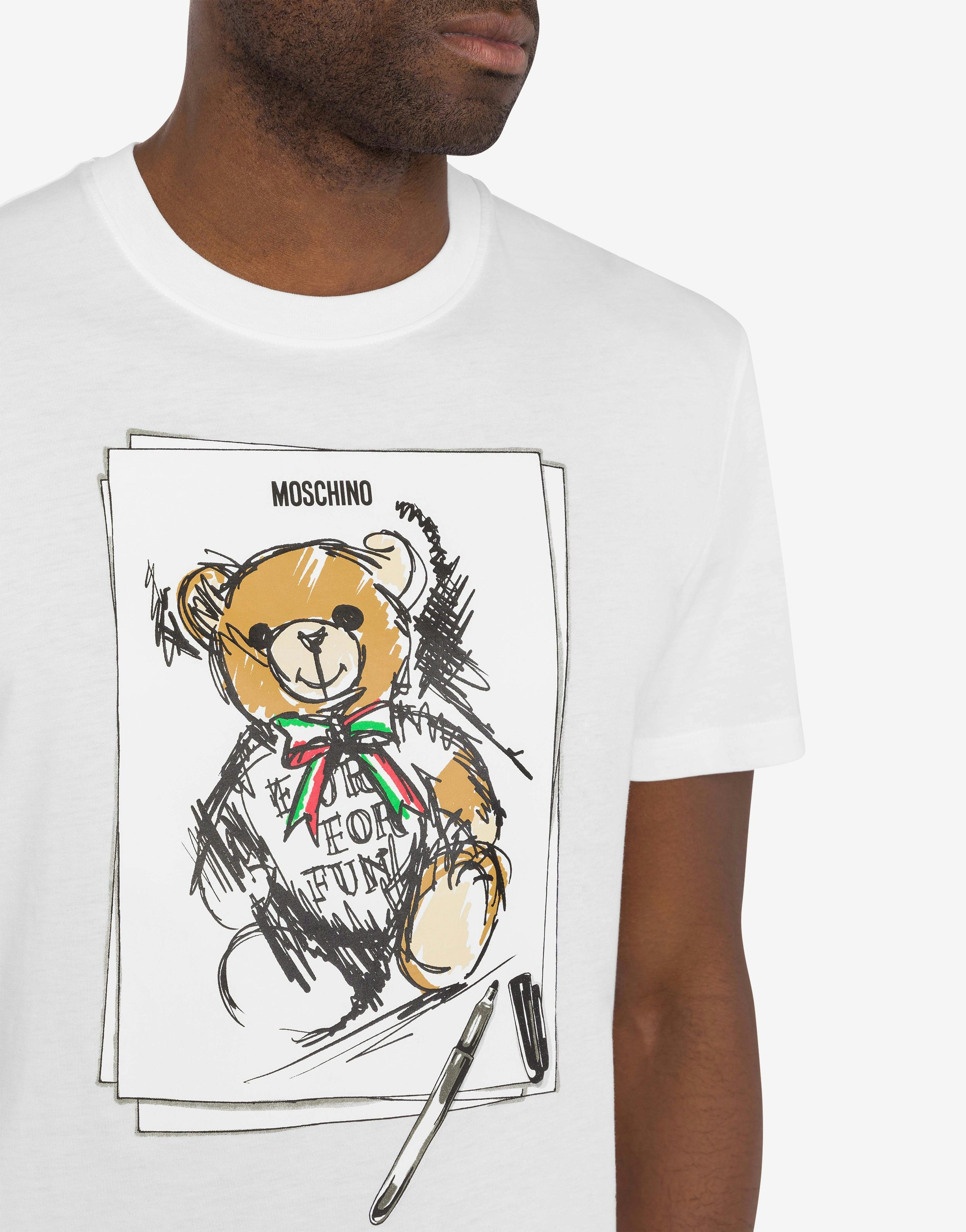 ORGANIC JERSEY T-SHIRT TEDDY BEAR - 4