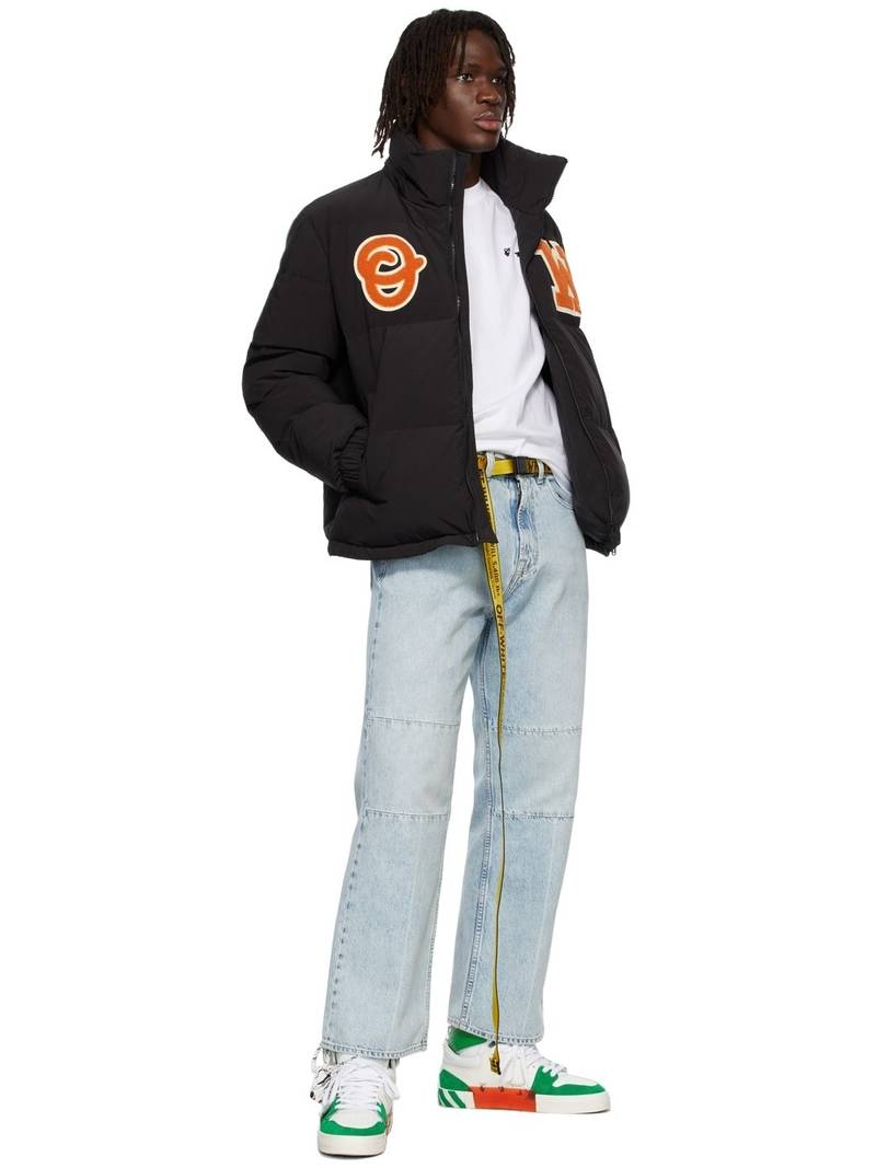 Off-White Black Logo Patch Puffer Jacket outlook
