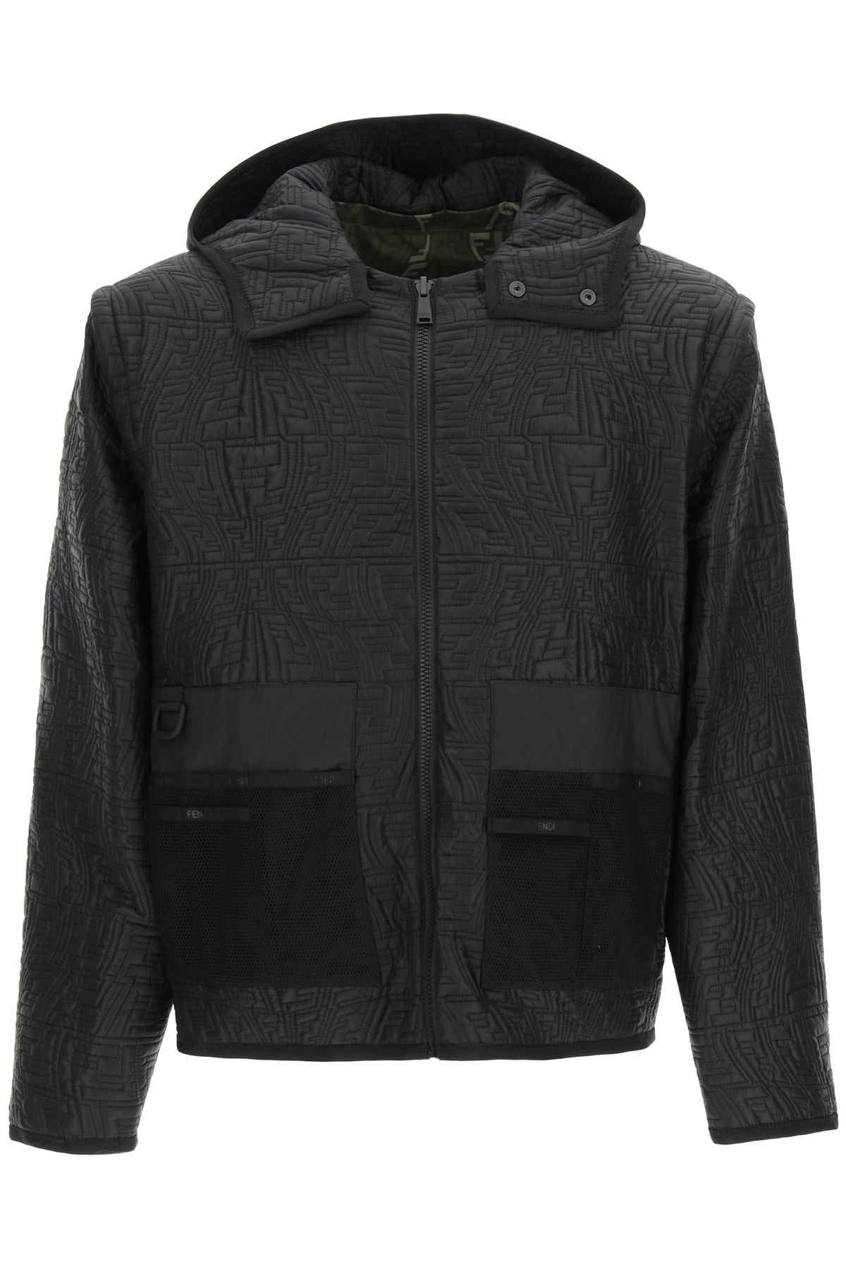 REVERSIBLE FF FISH-EYE QUILTED JACKET - 1