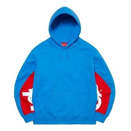 Supreme Cropped Panels Hooded Sweatshirt 'Blue Red White' SUP-SS22-868 - 1