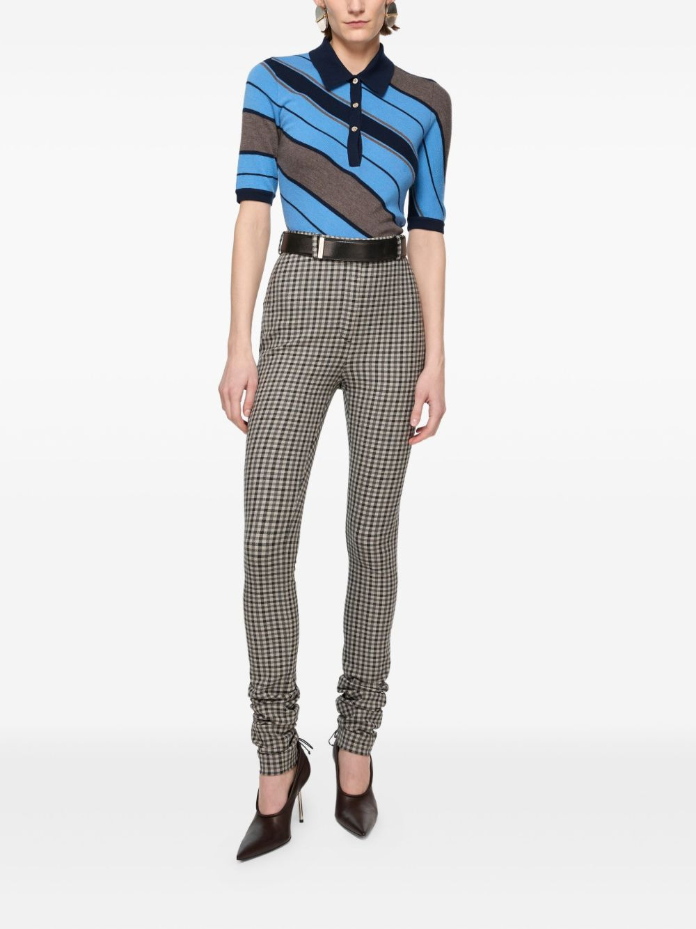 diagonal-stripe polo shirt - 2