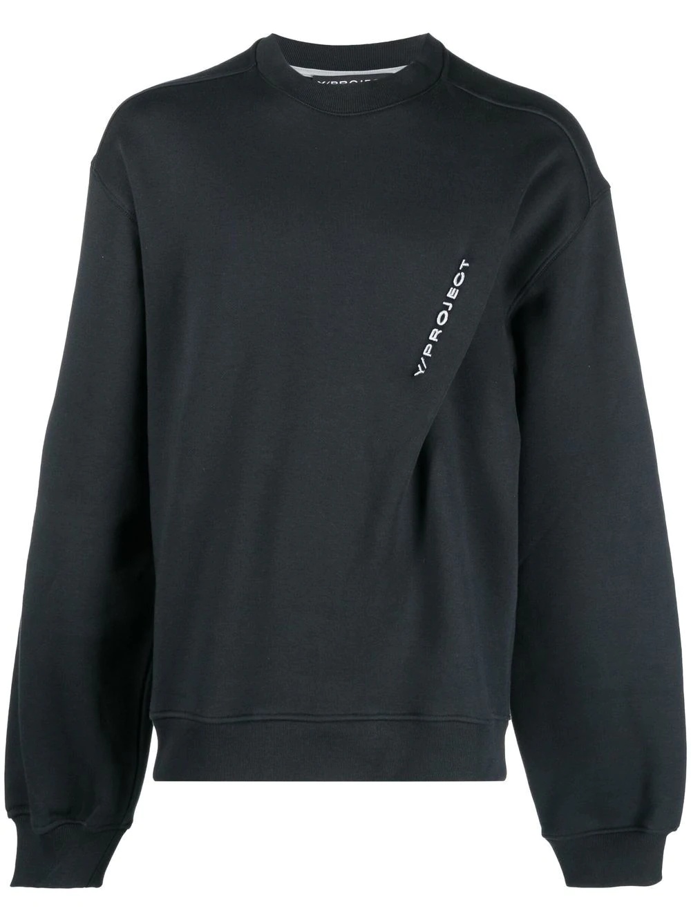 embroidered-logo organic-cotton sweatshirt - 1