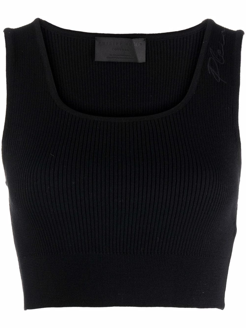 Signature wool cropped top 1