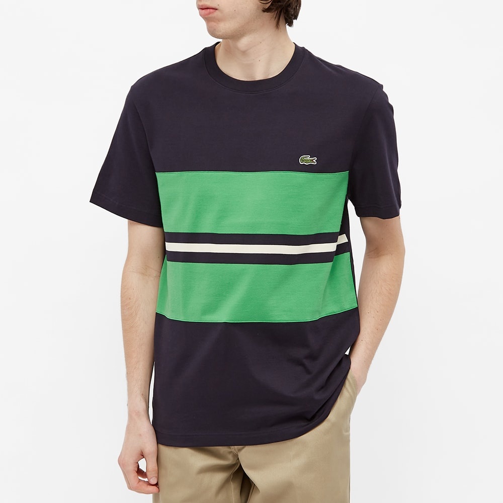 Lacoste Block Stripe Tee - 3