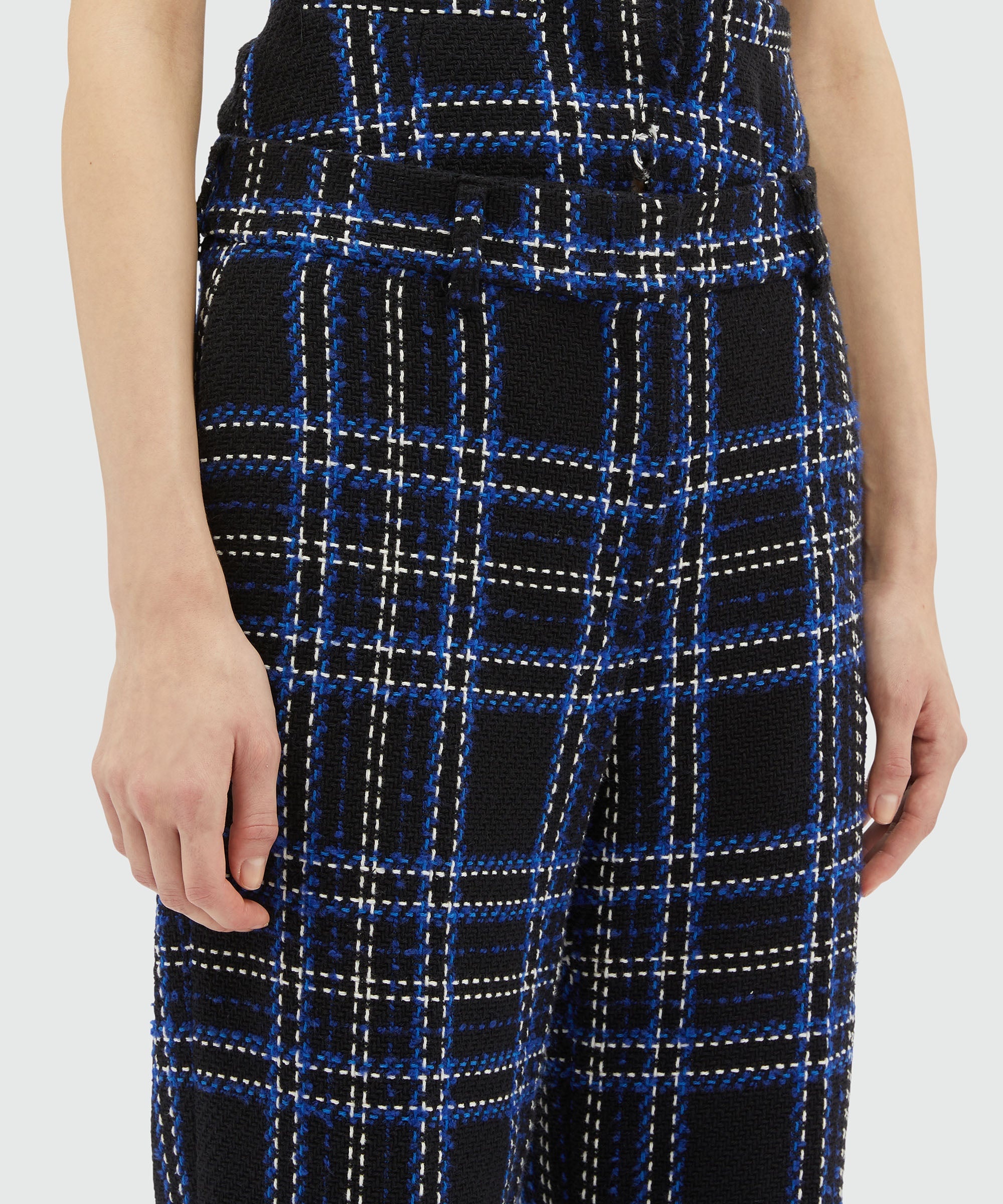 Tweed maxi check pants - 5