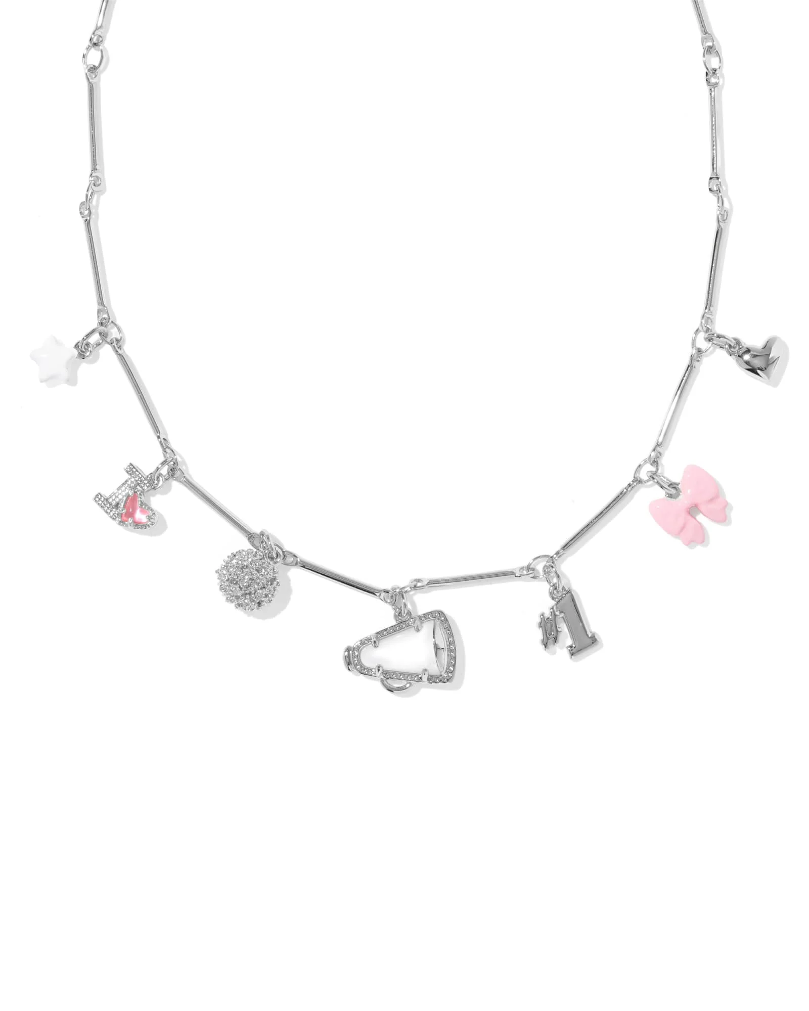 Cheer Silver Charm Necklace - 1