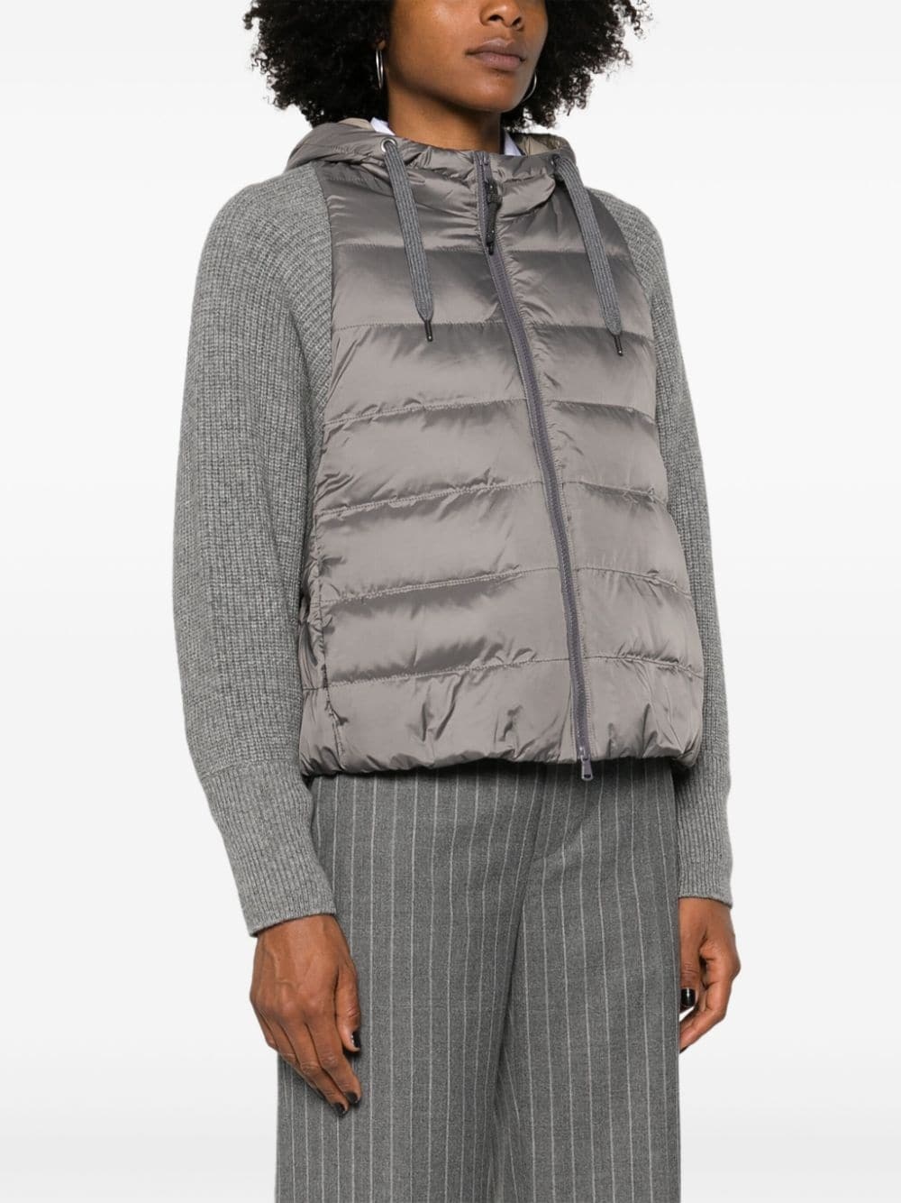 quilted hooded jacket - 3