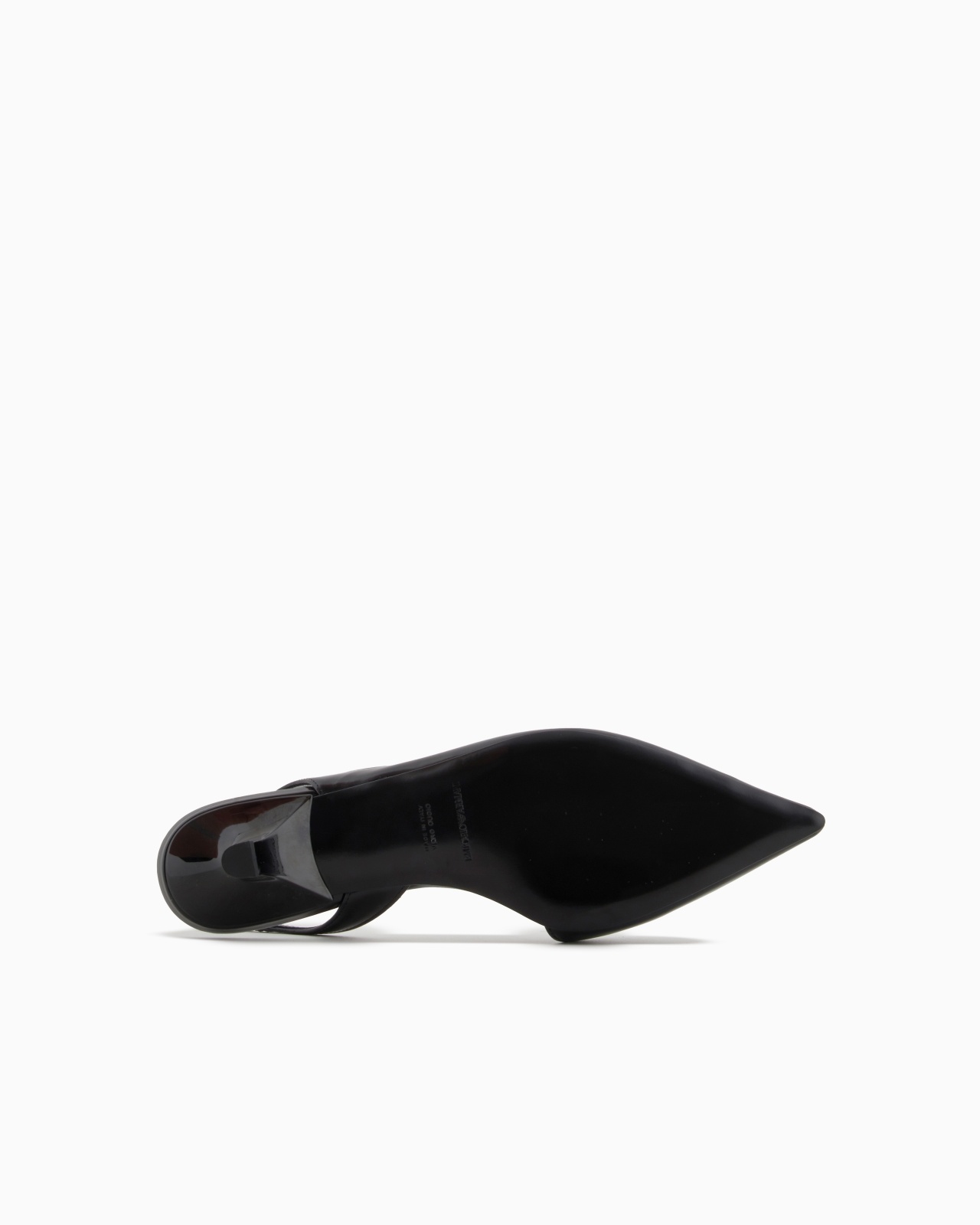 BRUSHED LEATHER SLINGBACK COURT SHOES - 6