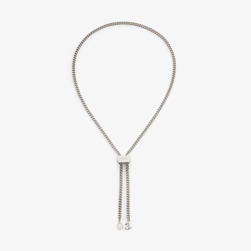 Bon Bon Necklace
Silver-Finish Metal Necklace with Pearl and JC Charm 6