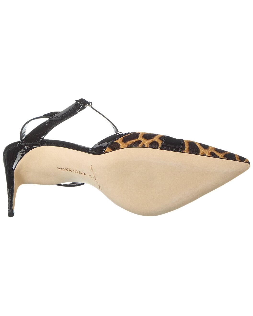 Manolo Blahnik Aristida 90 Haircalf & Patent Pump - 4