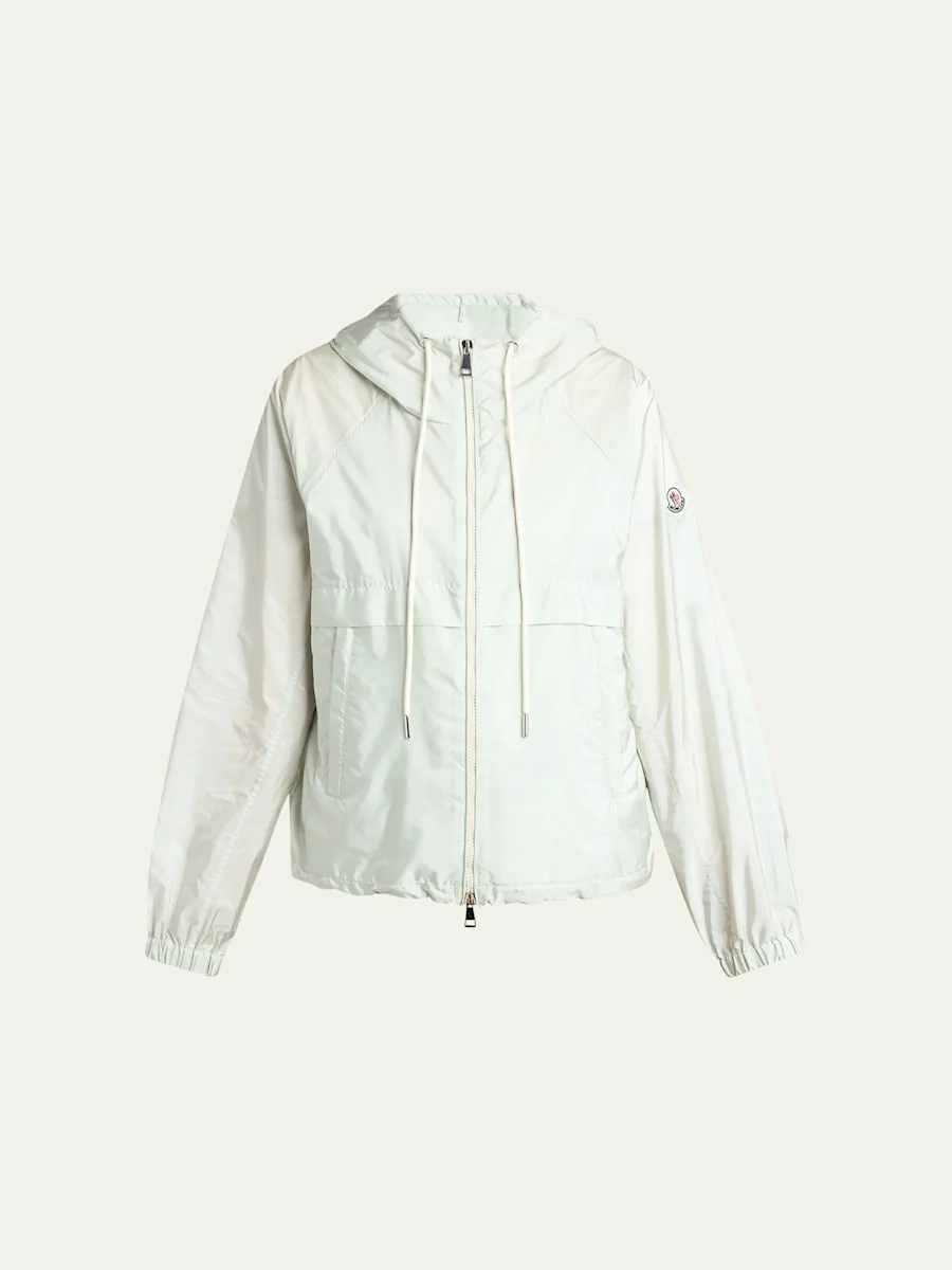 Coquelicot Hooded Windbreaker - 1