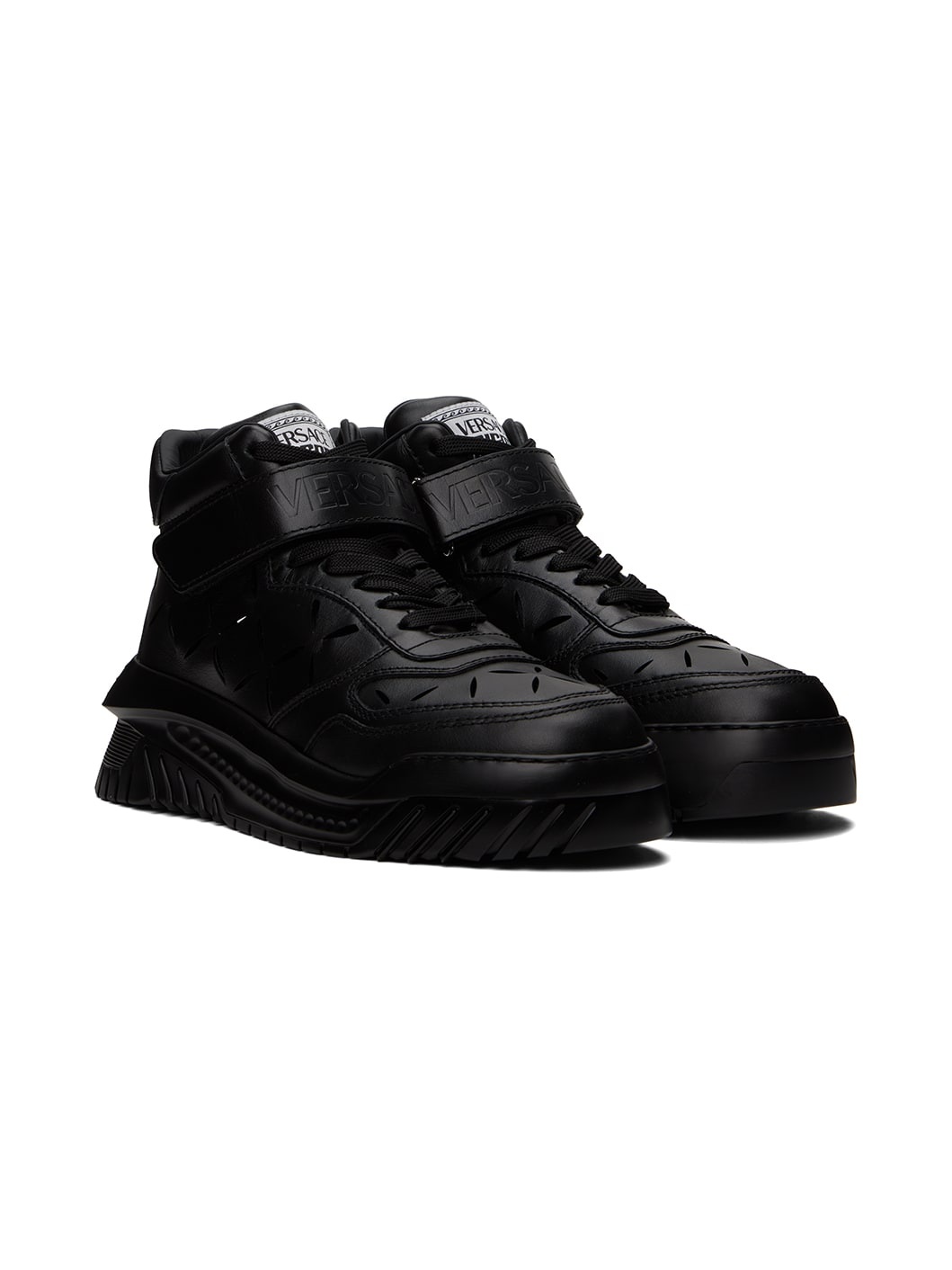 Black Slashed 'Odissea' Sneakers - 4