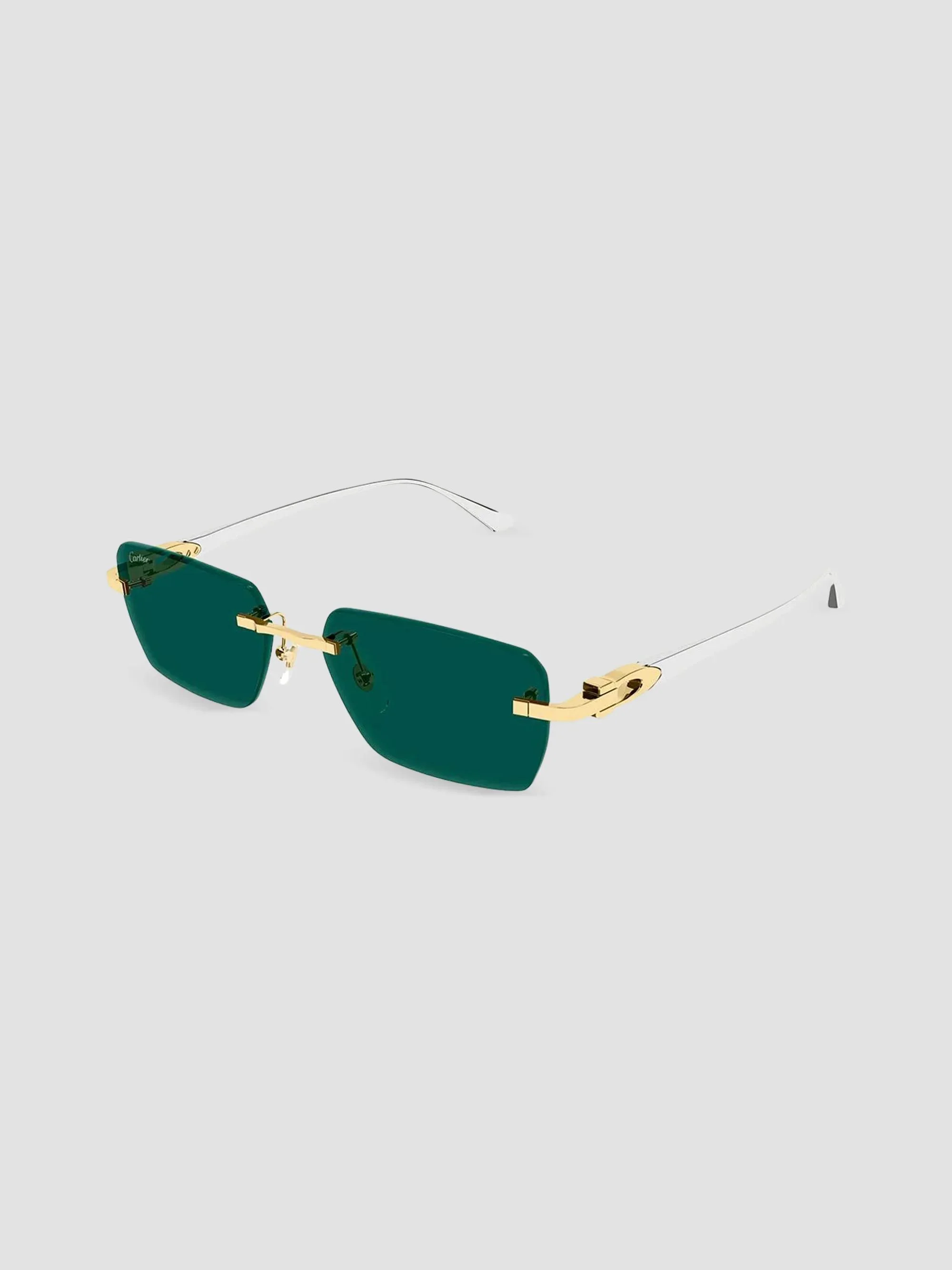 Men's Motifs De Ct0660S Plated Titanium Rimless Rectangular Sunglasses - Gold - 1