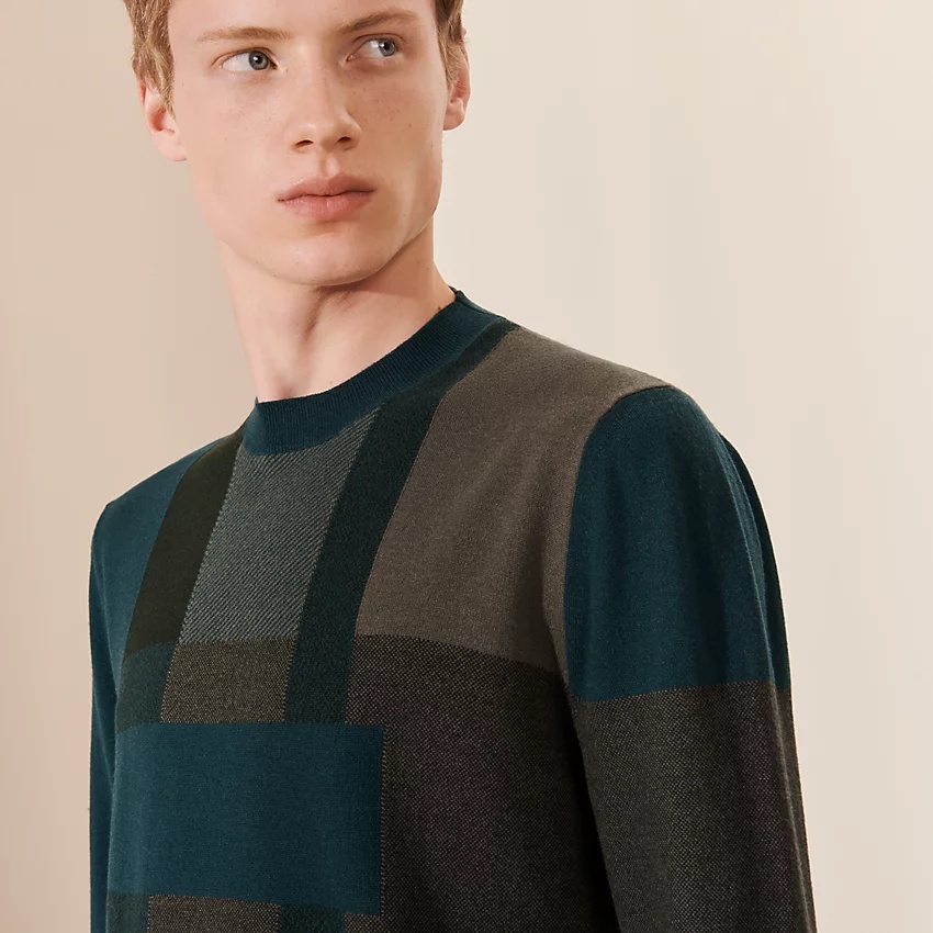 "H en Calques" crewneck sweater - 4